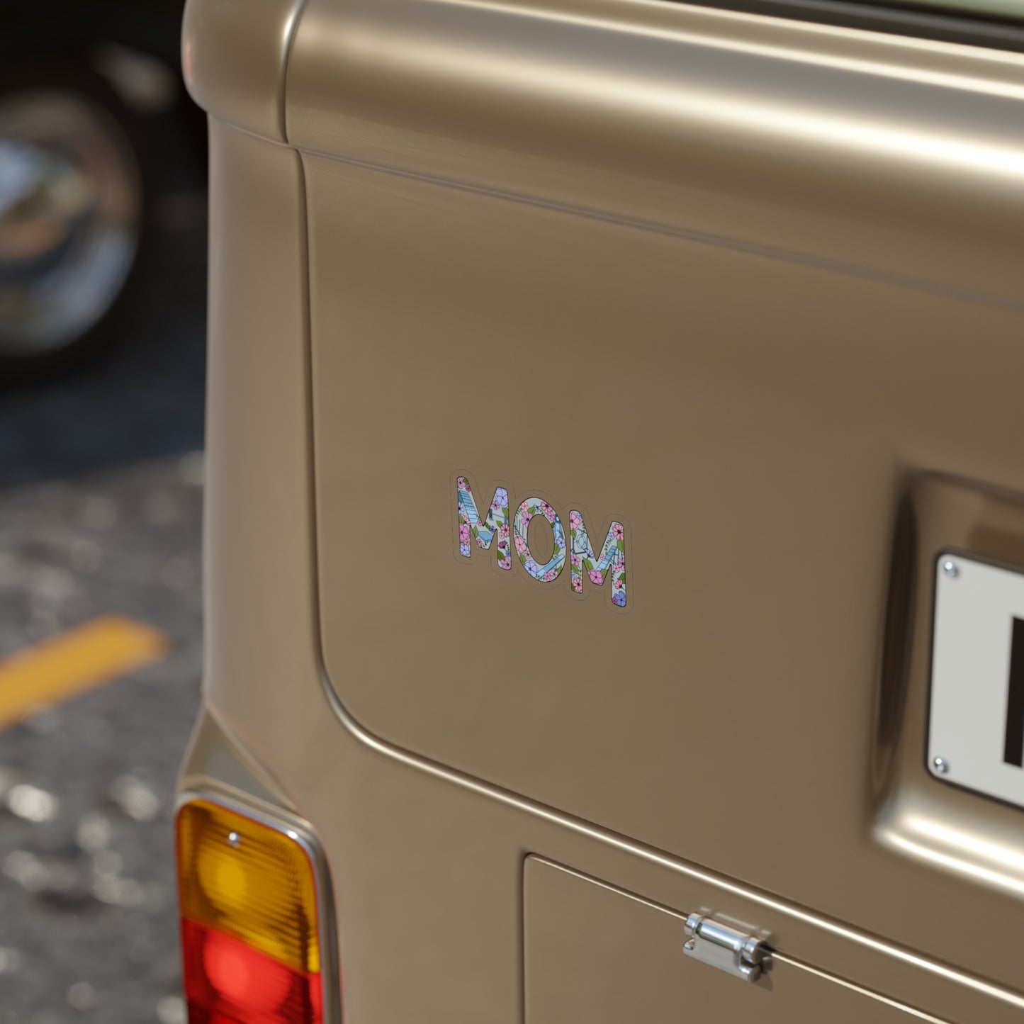 Dog Agility Floral Mom Transparent Outdoor Stickers, Die-Cut, 1pcs