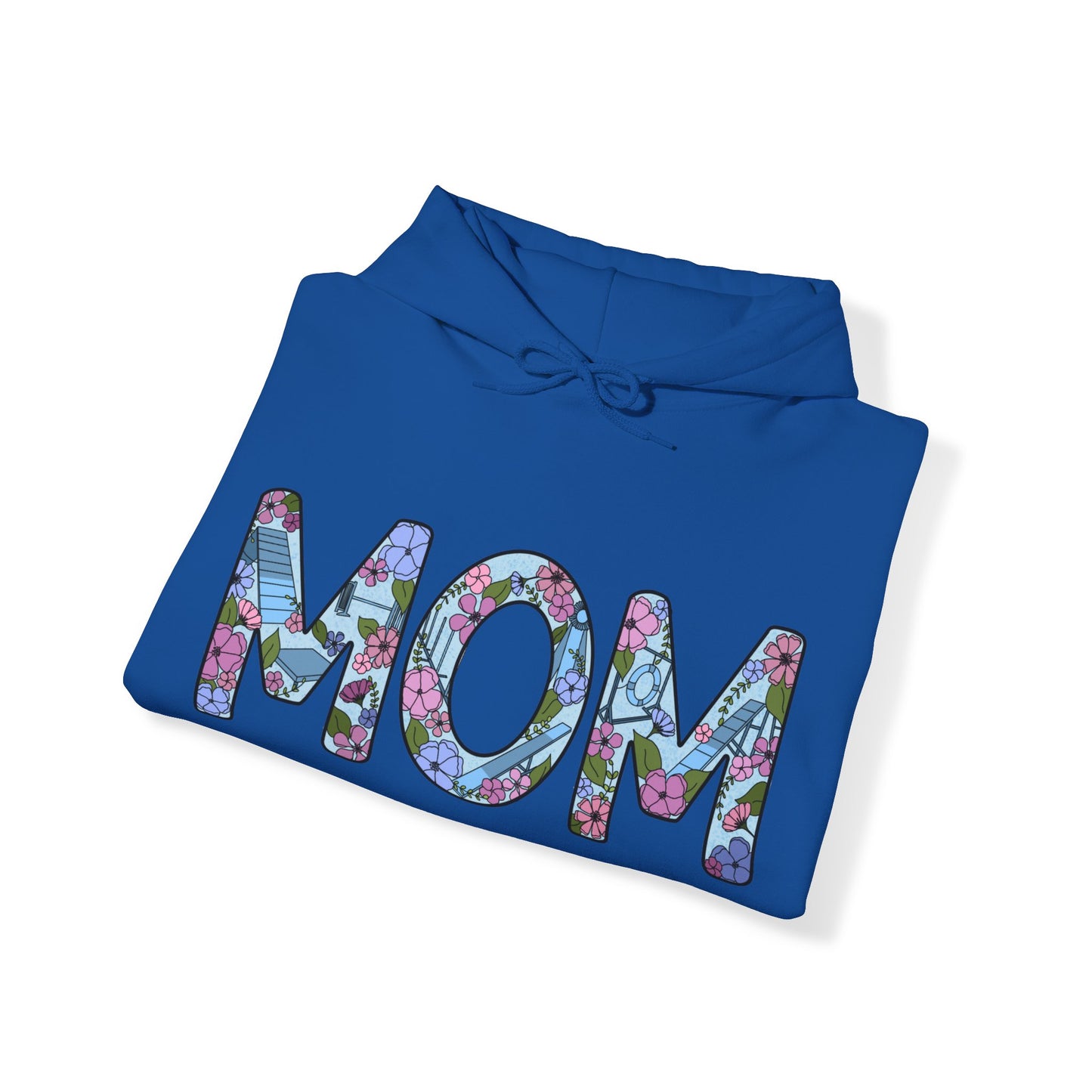 Dog Agility Mom Floral Unisex Heavy Blend Hooded Sweatshirt