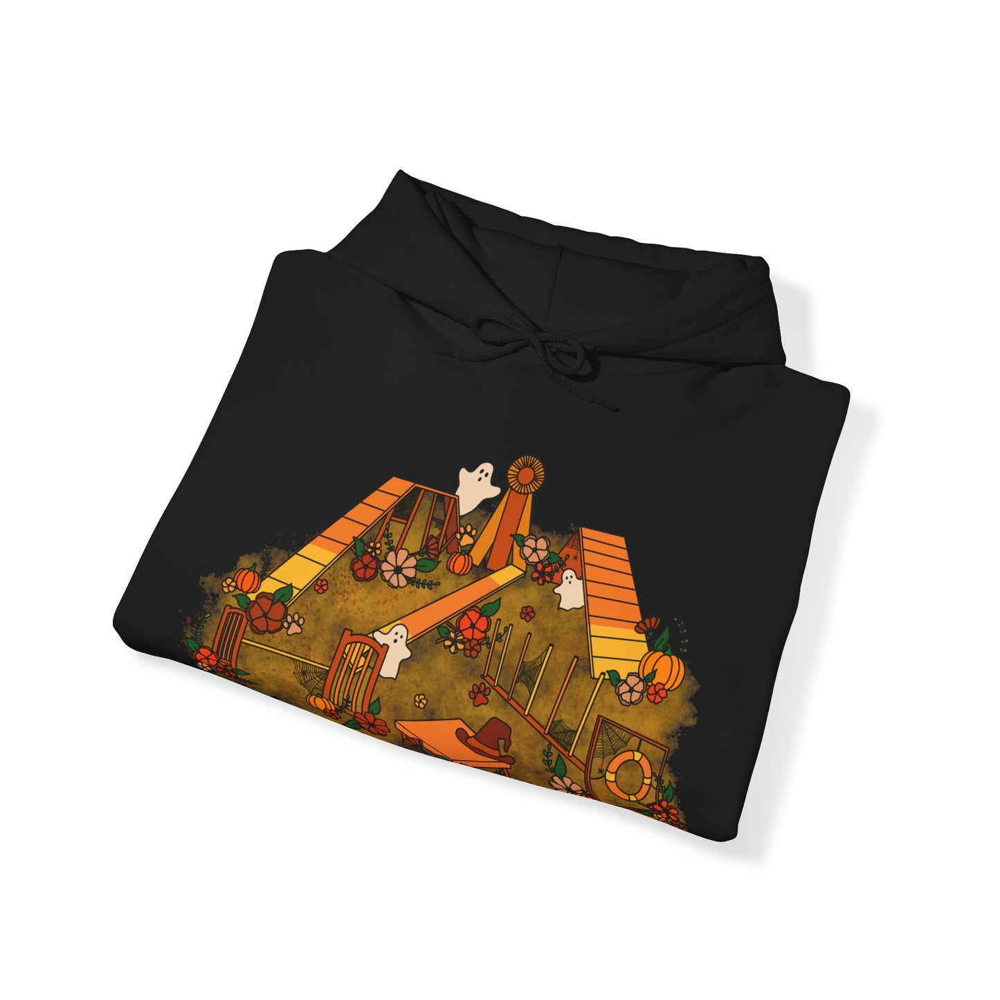 Candy Corn Halloween Agility Equipment Unisex Heavy Blend™ Hooded Sweatshirt