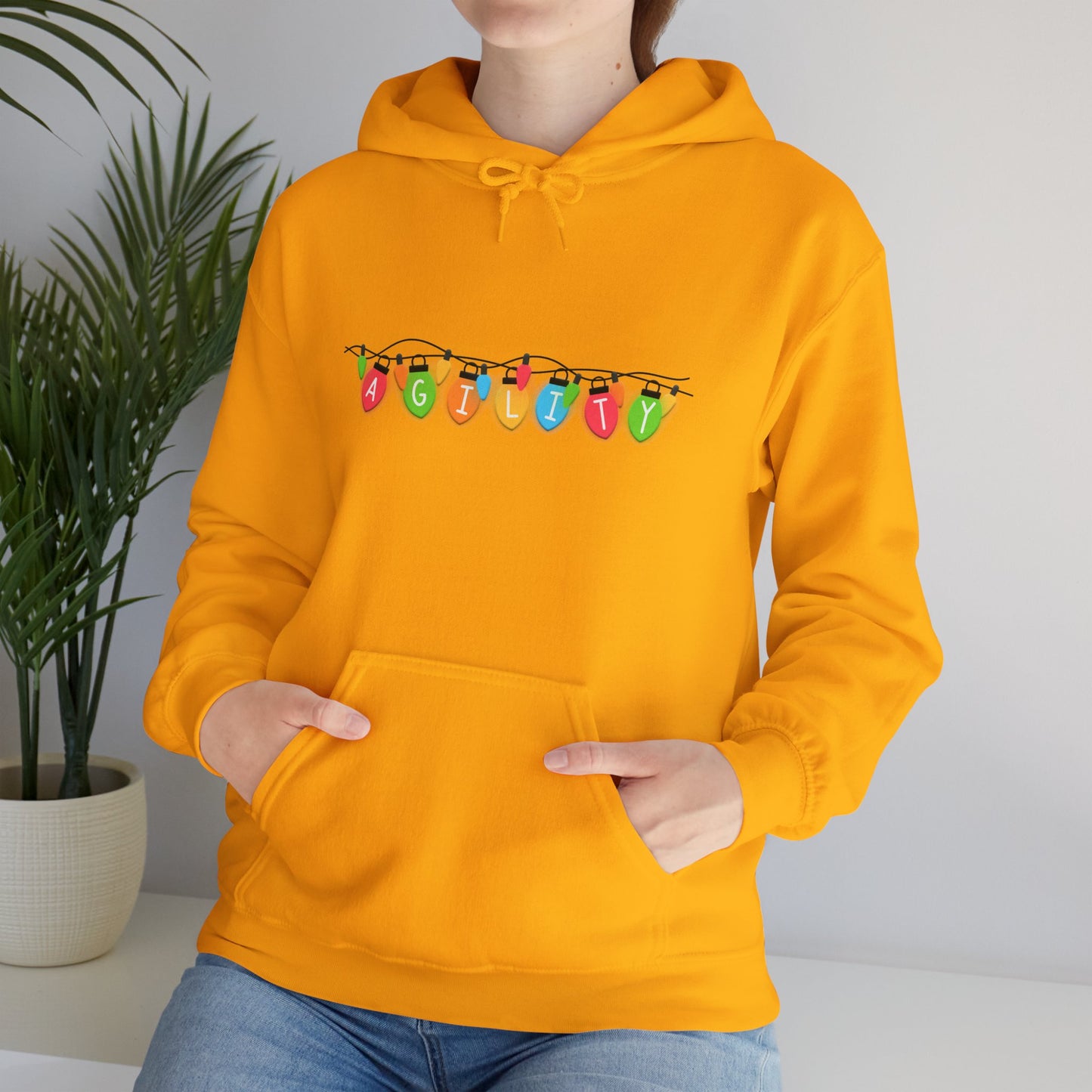 Agility Holiday Lights Heavy Blend™ Hooded Sweatshirt