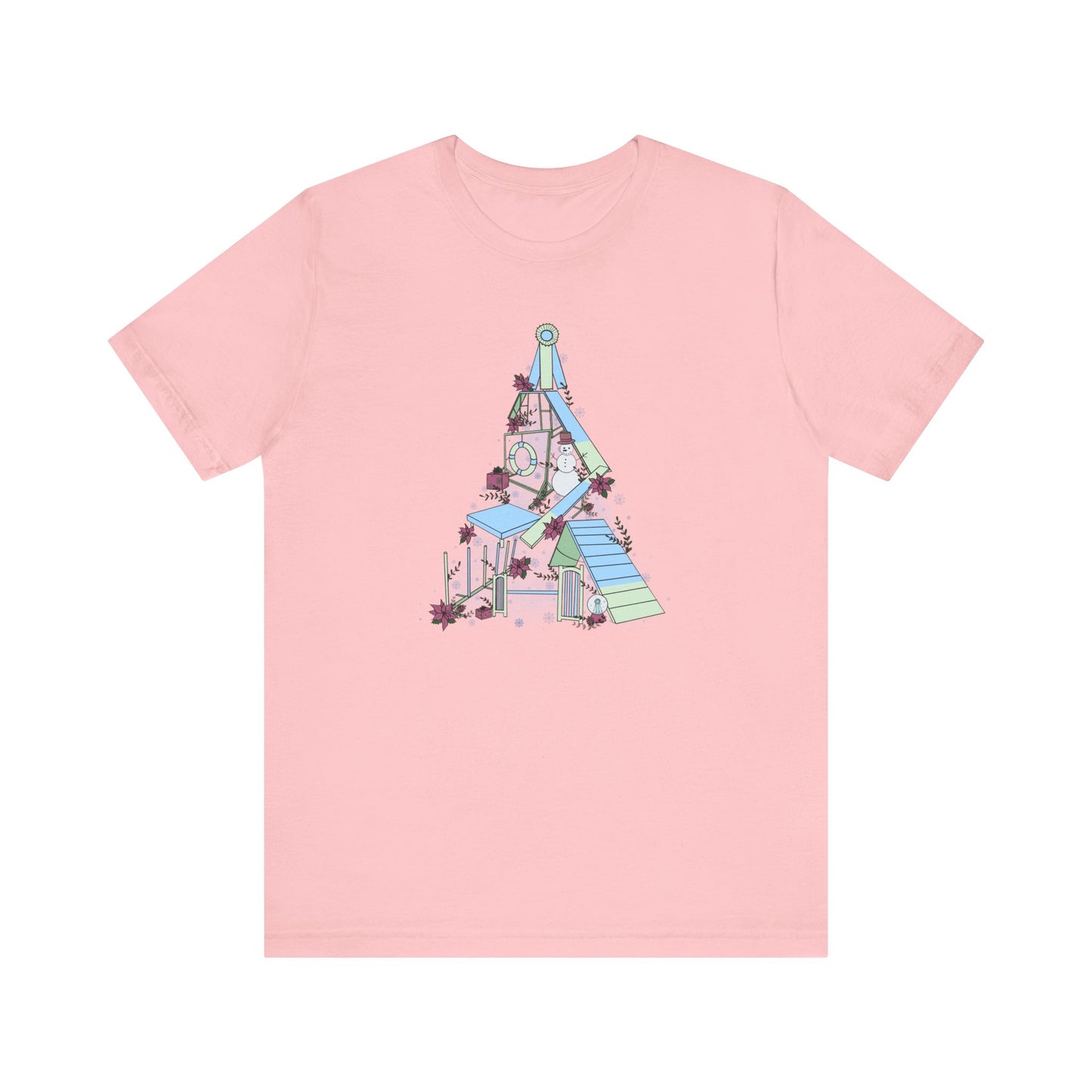 Holly Jolly Agility Tree Bella + Canvas Short Sleeve Tee