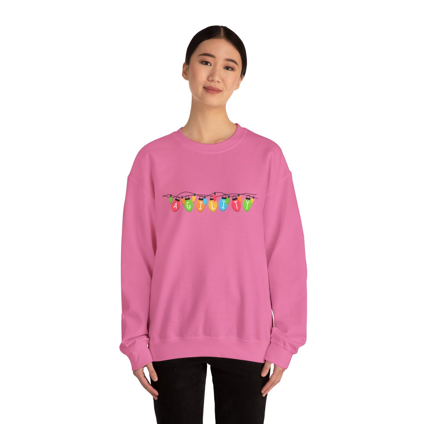 Agility Holiday Lights Heavy Blend™ Crewneck Sweatshirt