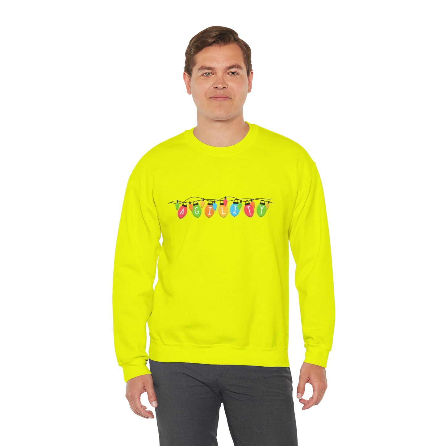 Agility Holiday Lights Heavy Blend™ Crewneck Sweatshirt