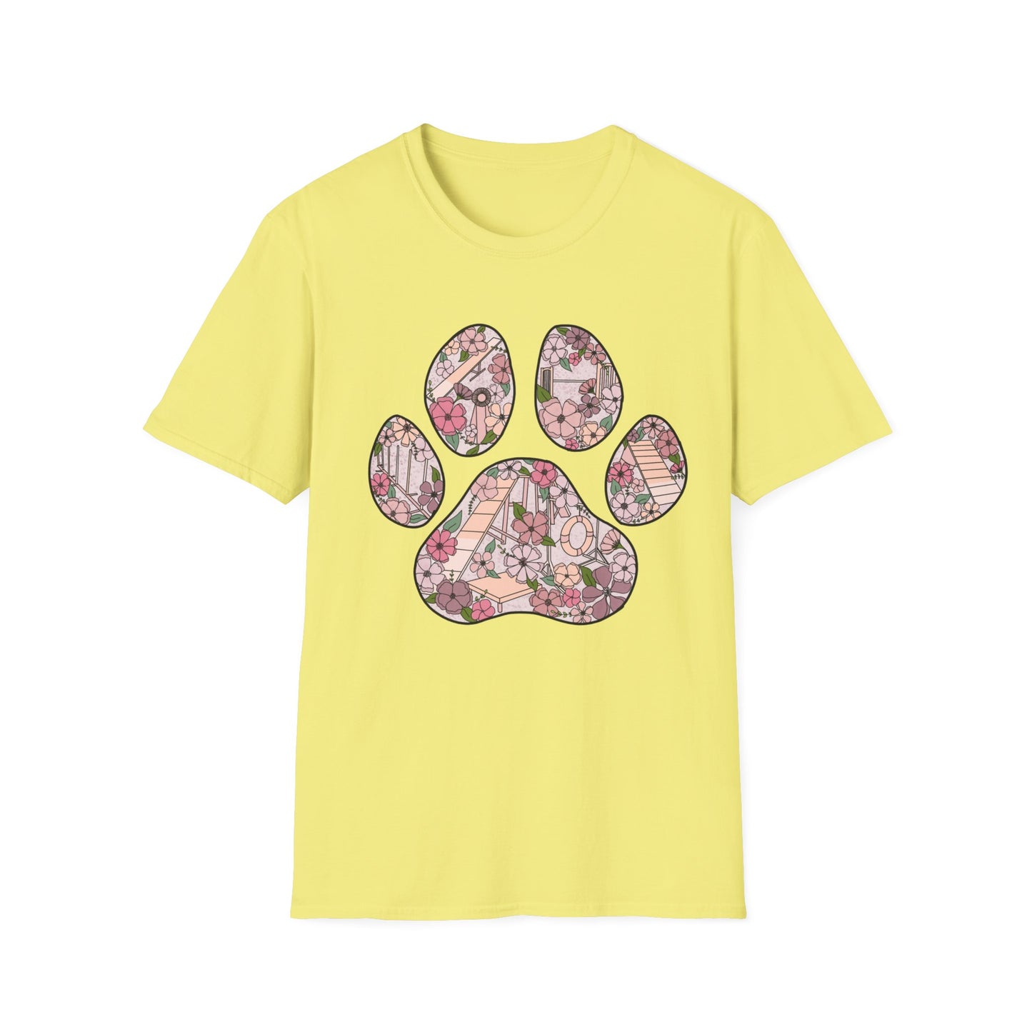 Agility Paw Unisex Softstyle T-Shirt