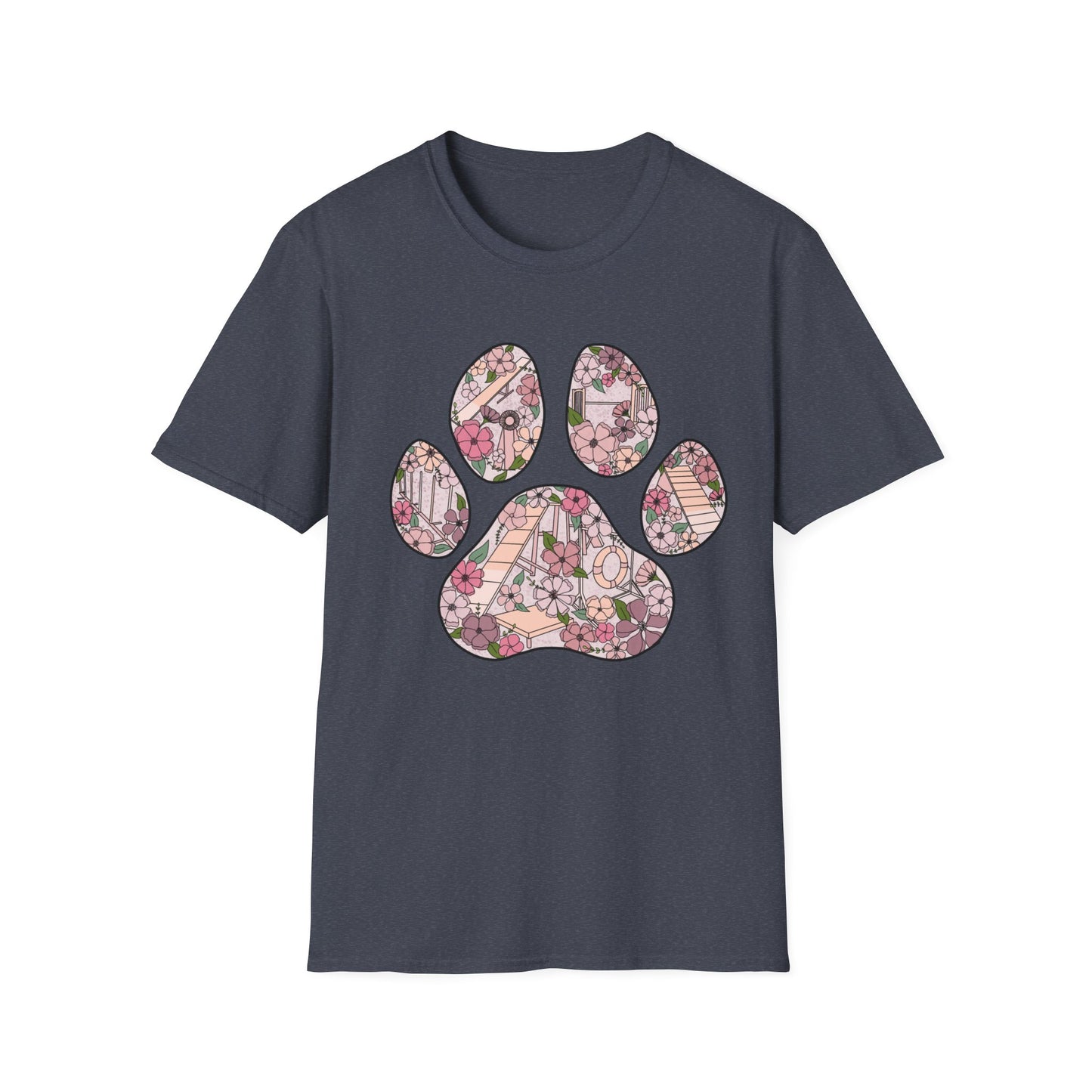 Agility Paw Unisex Softstyle T-Shirt