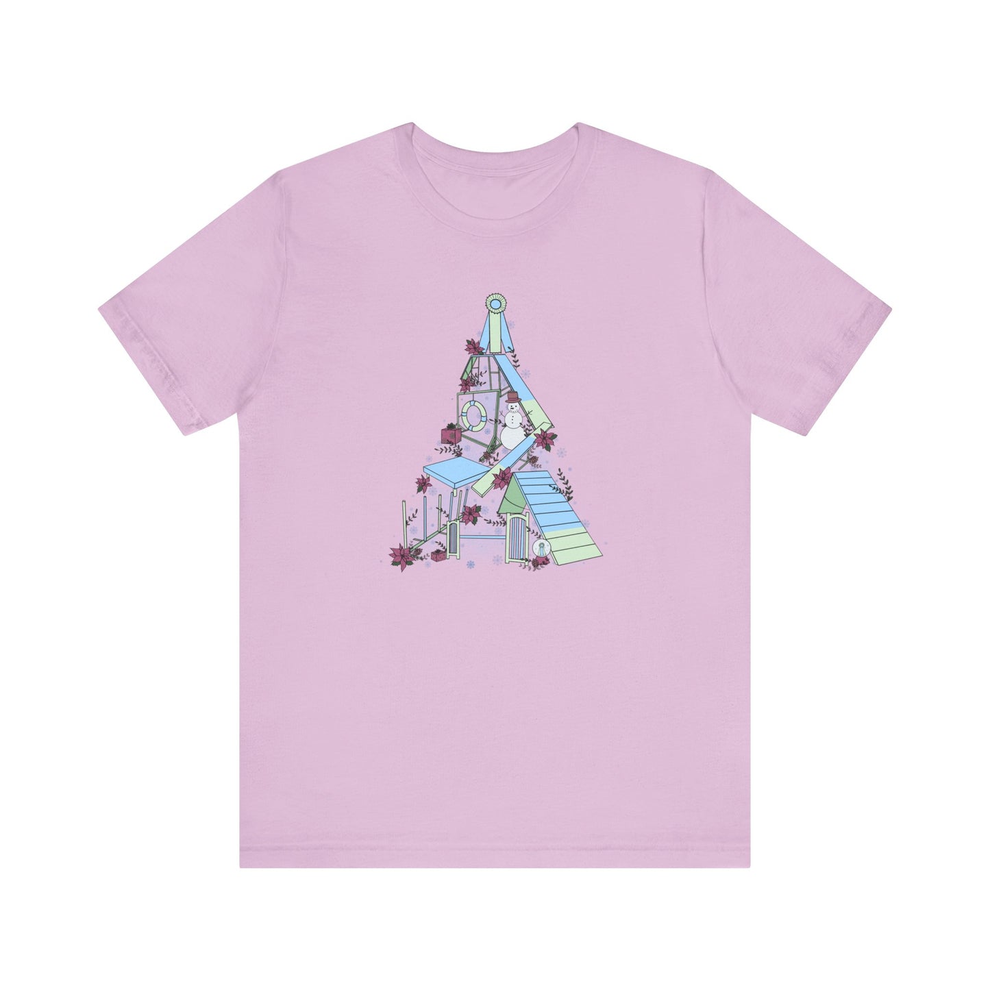 Holly Jolly Agility Tree Bella + Canvas Short Sleeve Tee