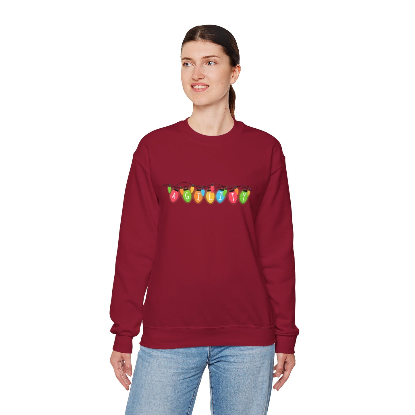 Agility Holiday Lights Heavy Blend™ Crewneck Sweatshirt