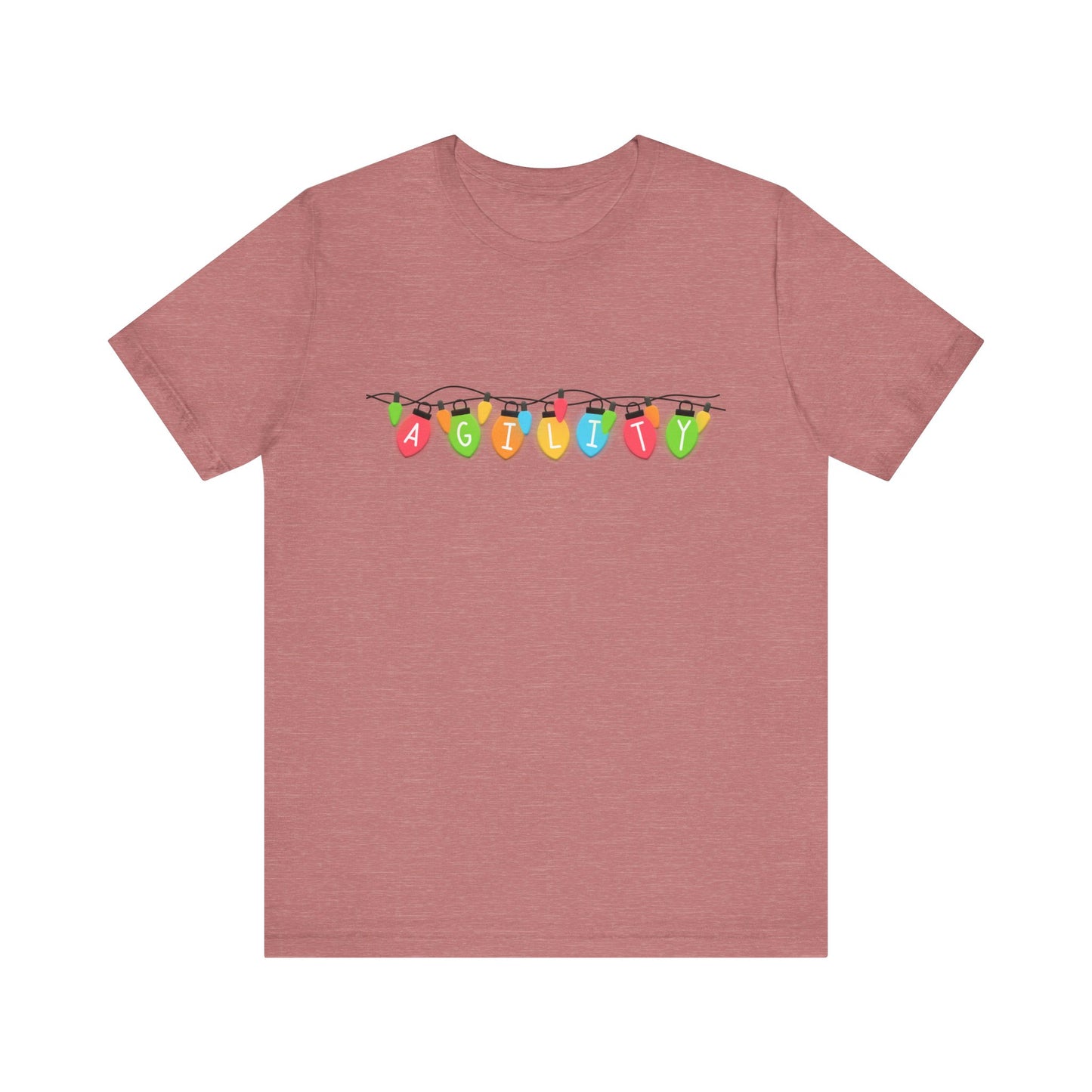 Agility Holiday Lights Bella + Canvas Short Sleeve Tee