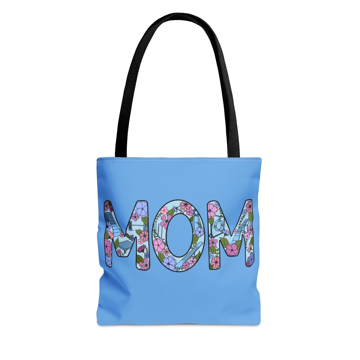 Dog Floral Agility Mom Tote Bag