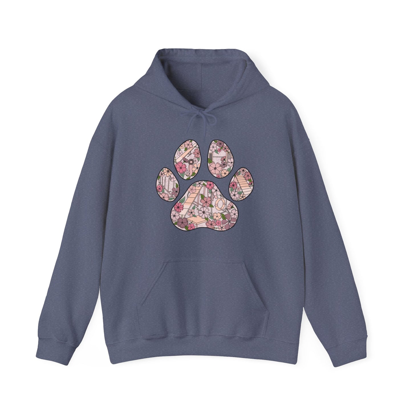 Agility Paw Unisex Heavy Blend Hooded Sweatshirt