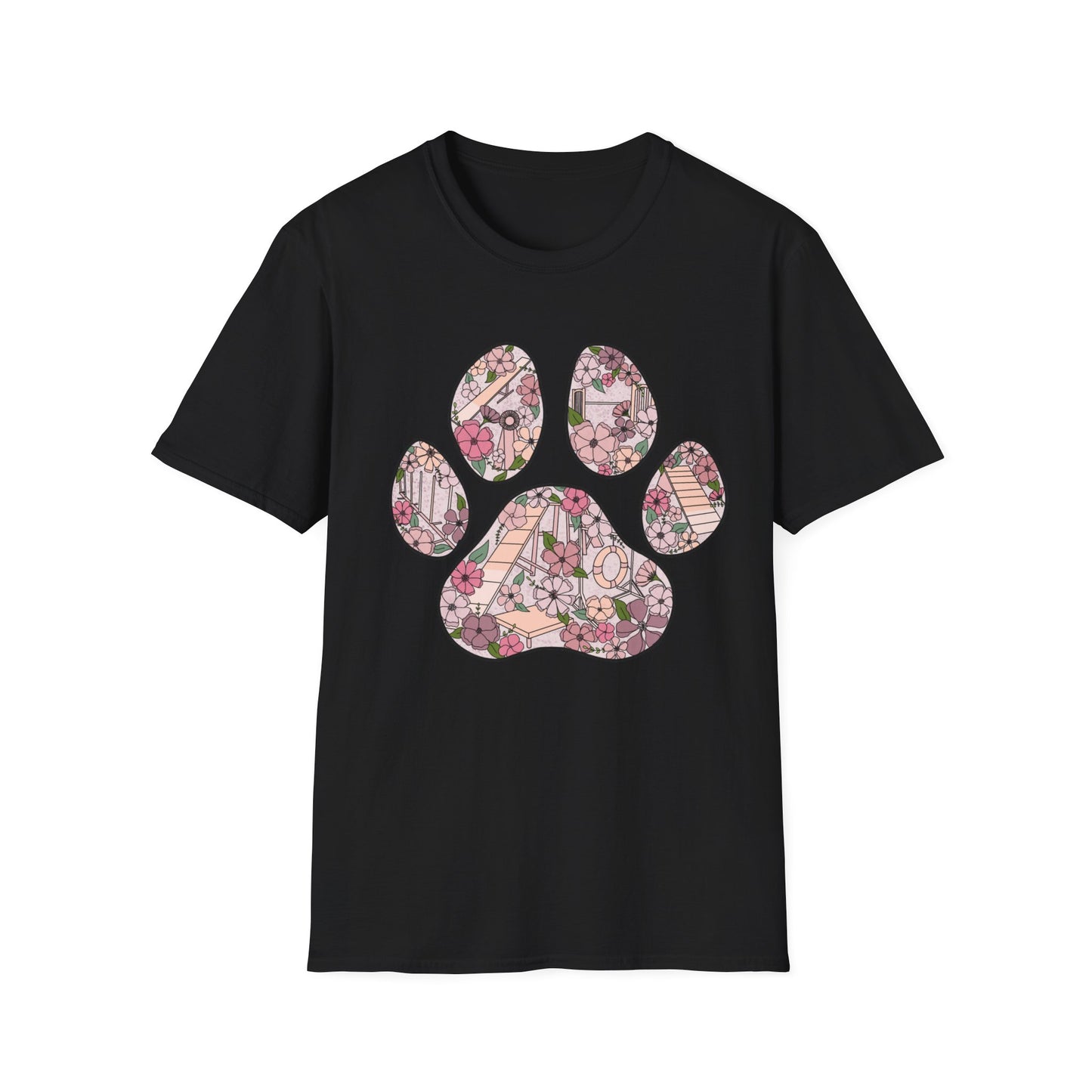 Agility Paw Unisex Softstyle T-Shirt