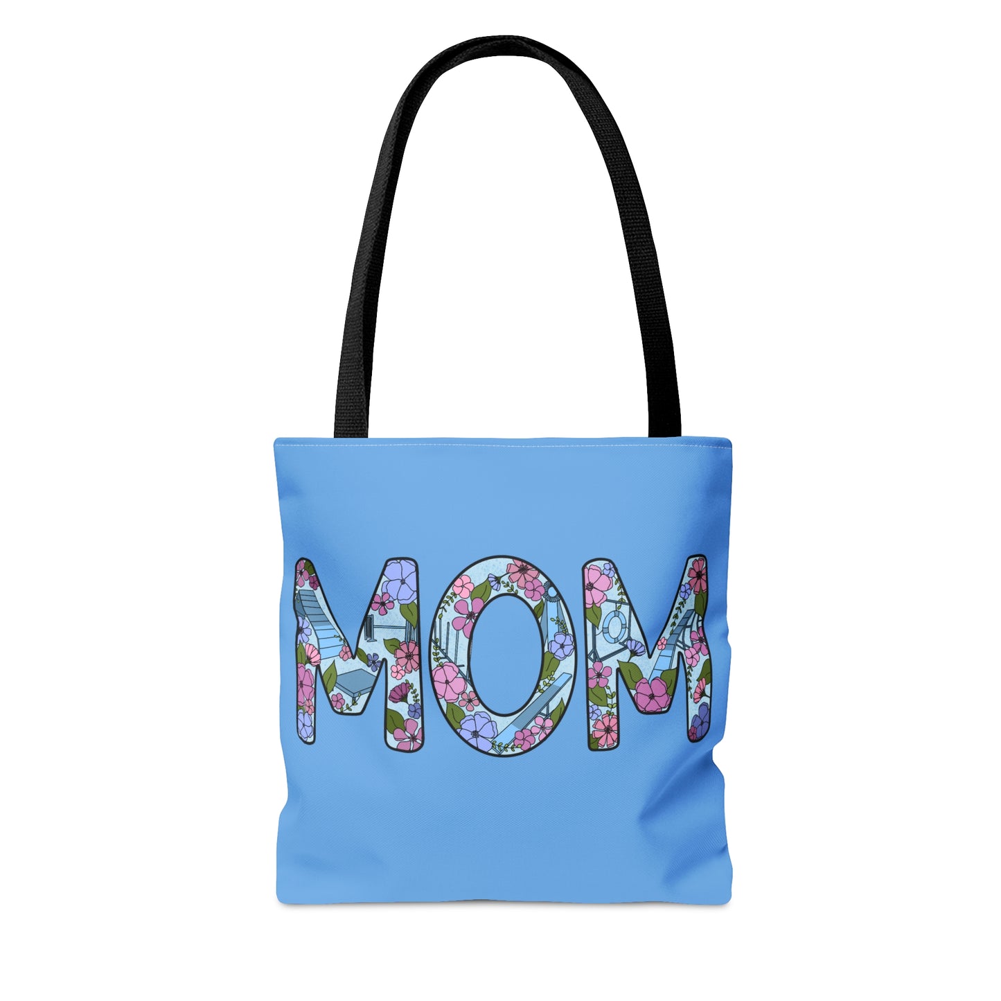 Dog Floral Agility Mom Tote Bag