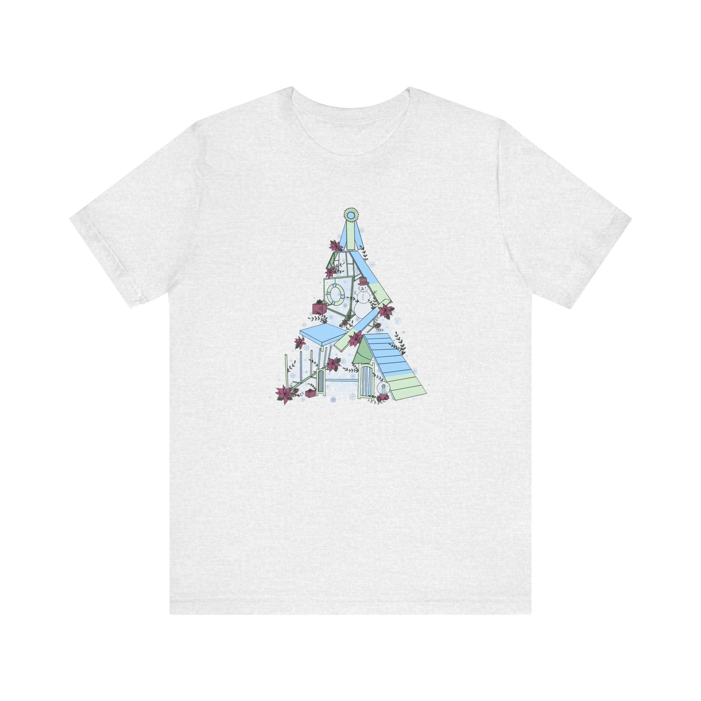 Holly Jolly Agility Tree Bella + Canvas Short Sleeve Tee