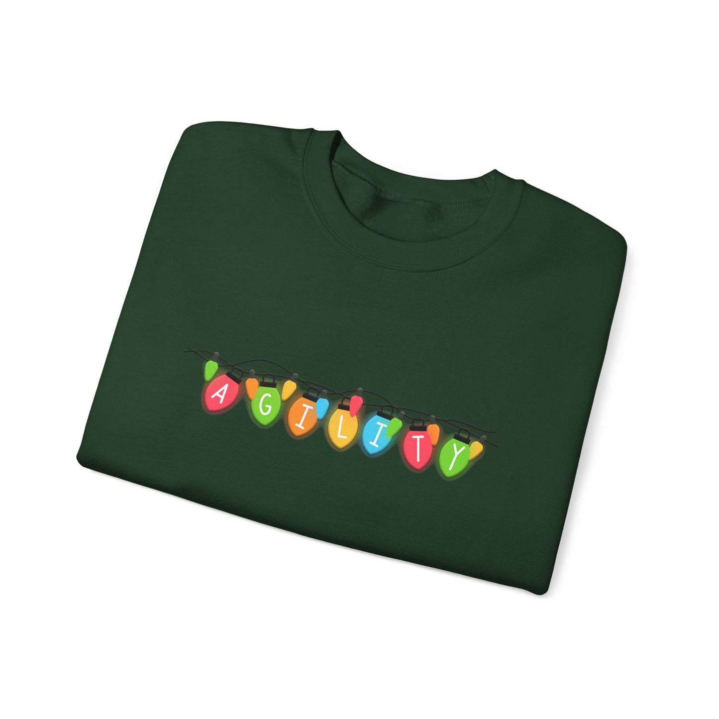 Agility Holiday Lights Heavy Blend™ Crewneck Sweatshirt