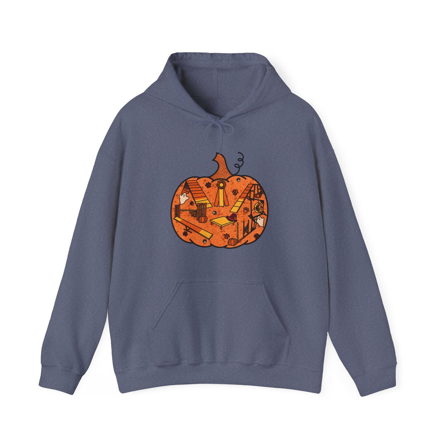 Candy Corn Pumpkin Unisex Heavy Blend™ Hooded Sweatshirt