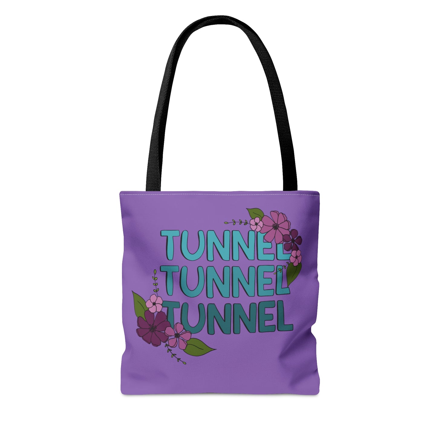 Dog Agility Tunnel Tunnel Tunnel Floral Tote Bag