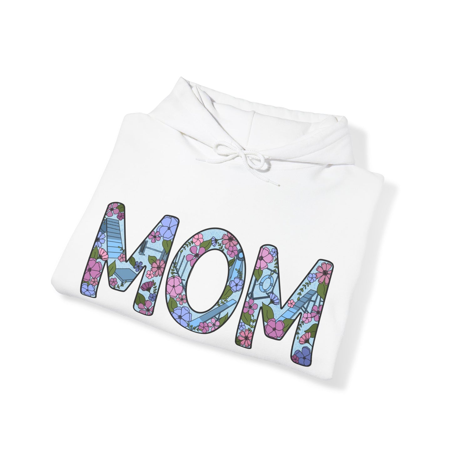 Dog Agility Mom Floral Unisex Heavy Blend Hooded Sweatshirt