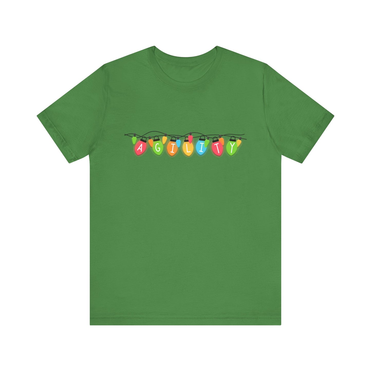 Agility Holiday Lights Bella + Canvas Short Sleeve Tee