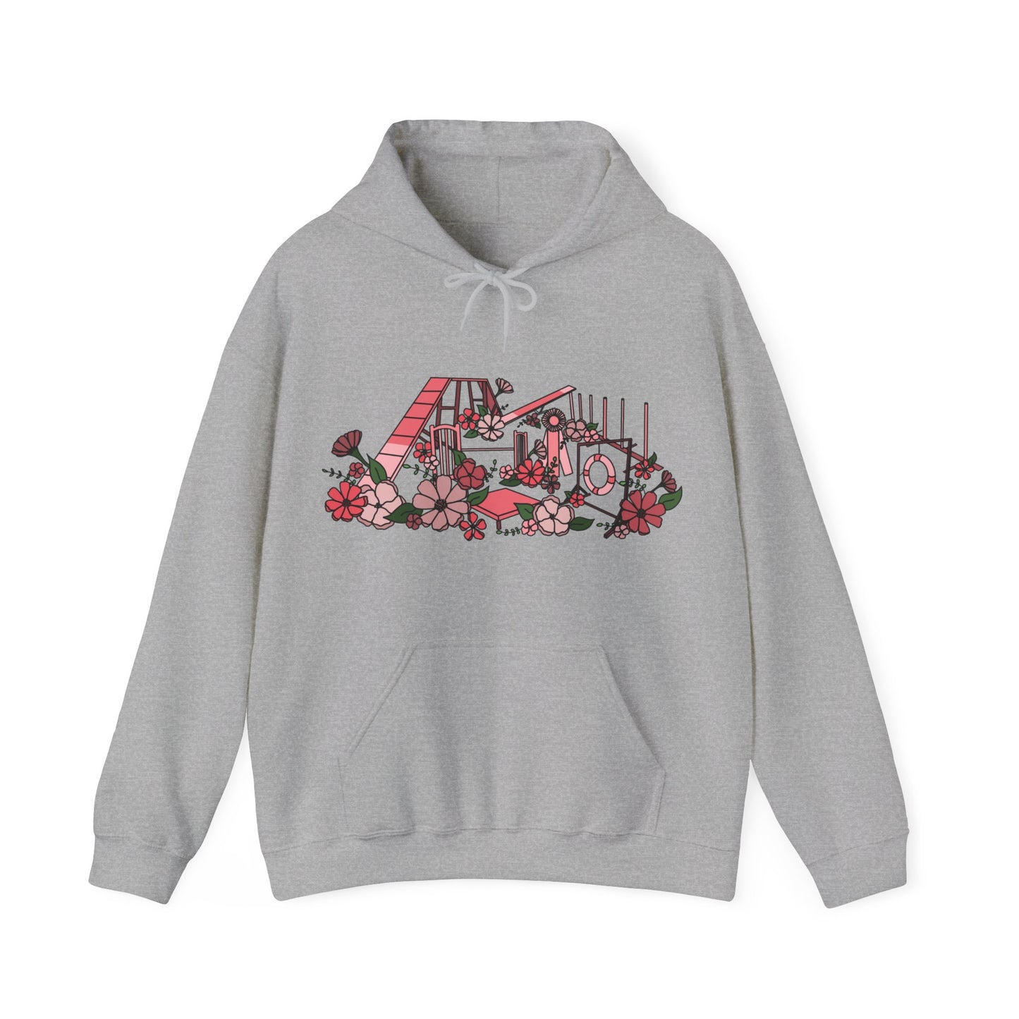 Agility Equipment Floral Unisex Heavy Blend Hooded Sweatshirt