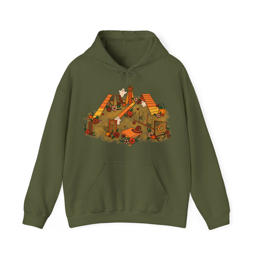 Candy Corn Halloween Agility Equipment Unisex Heavy Blend™ Hooded Sweatshirt