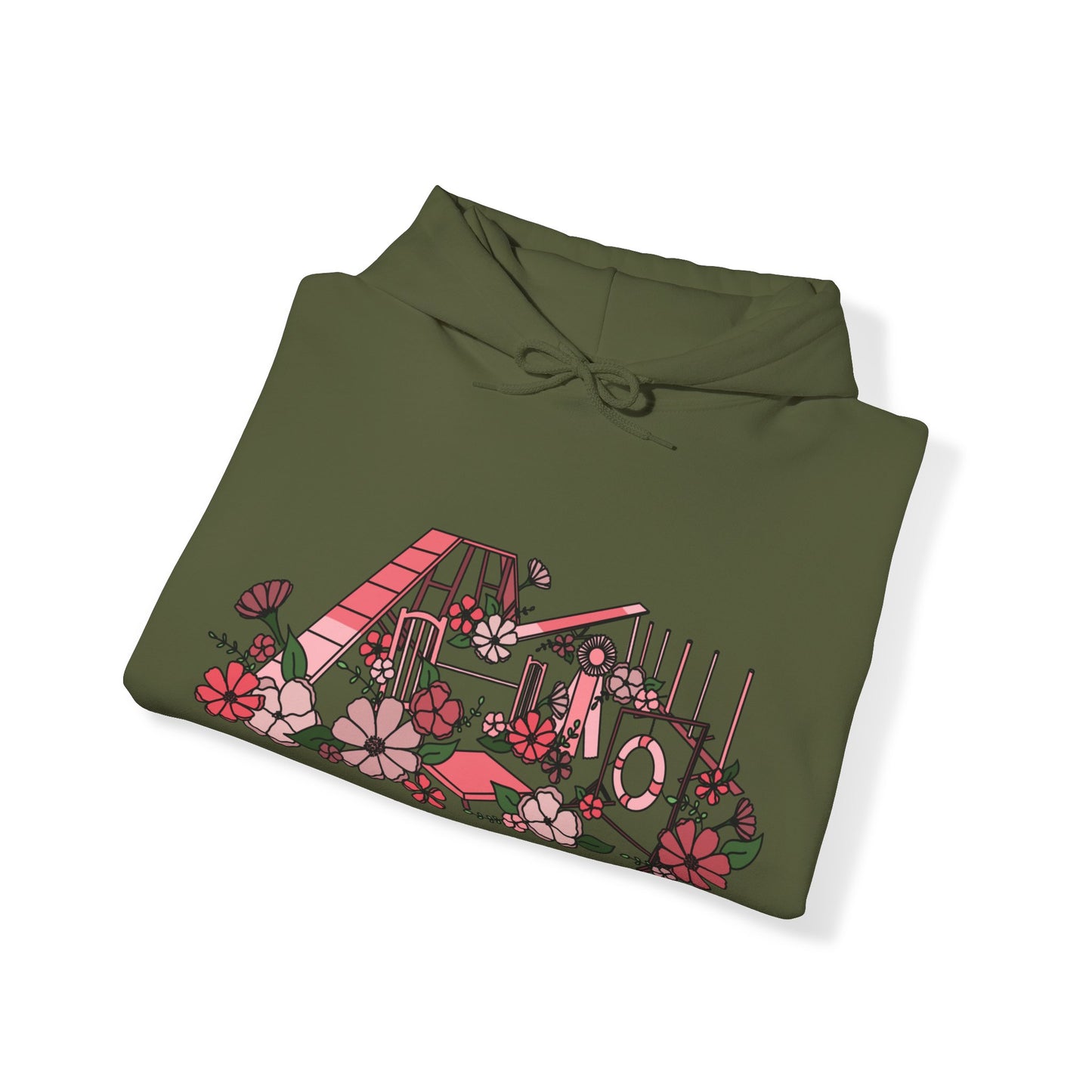 Agility Equipment Floral Unisex Heavy Blend Hooded Sweatshirt