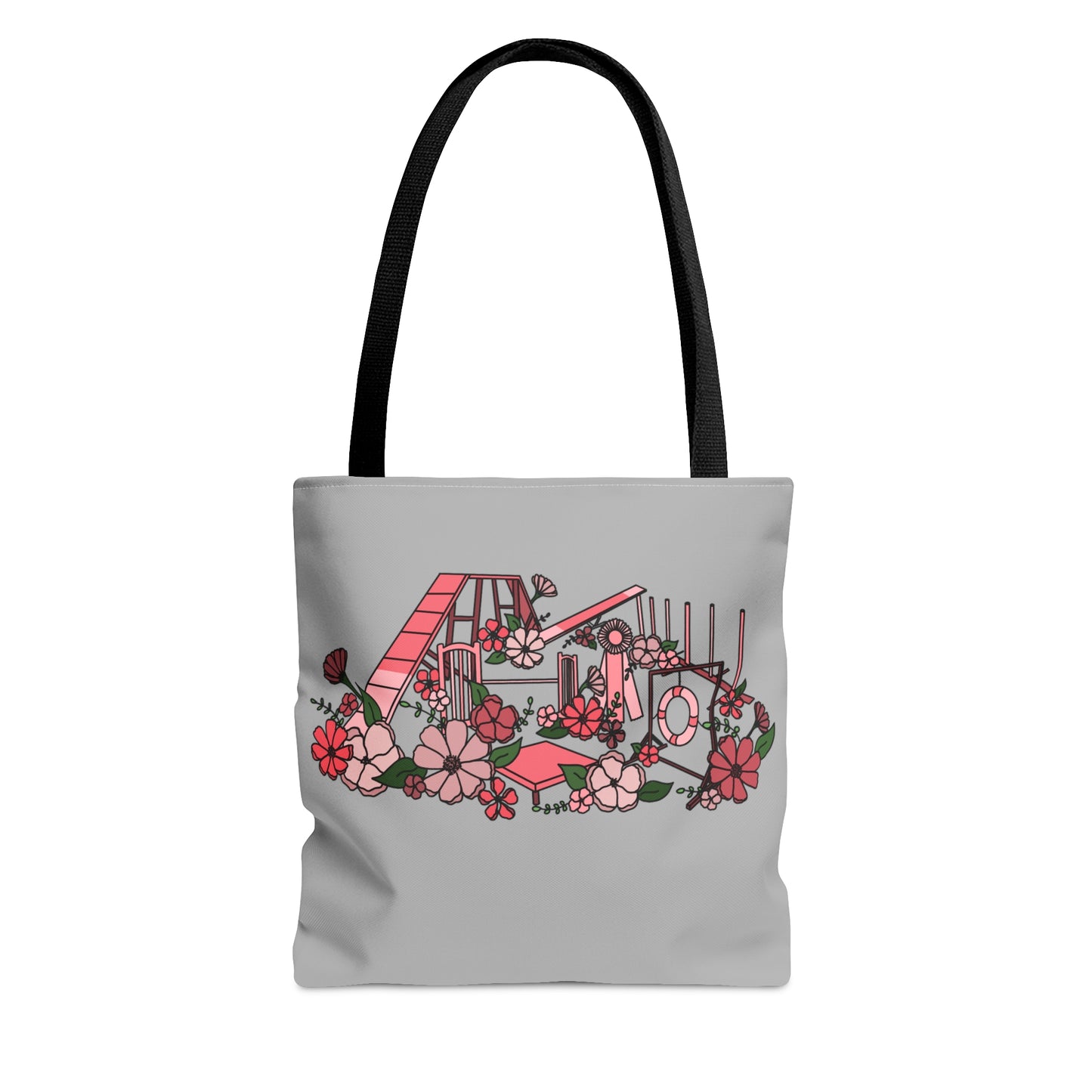 Dog Floral Agility Equipment Tote Bag