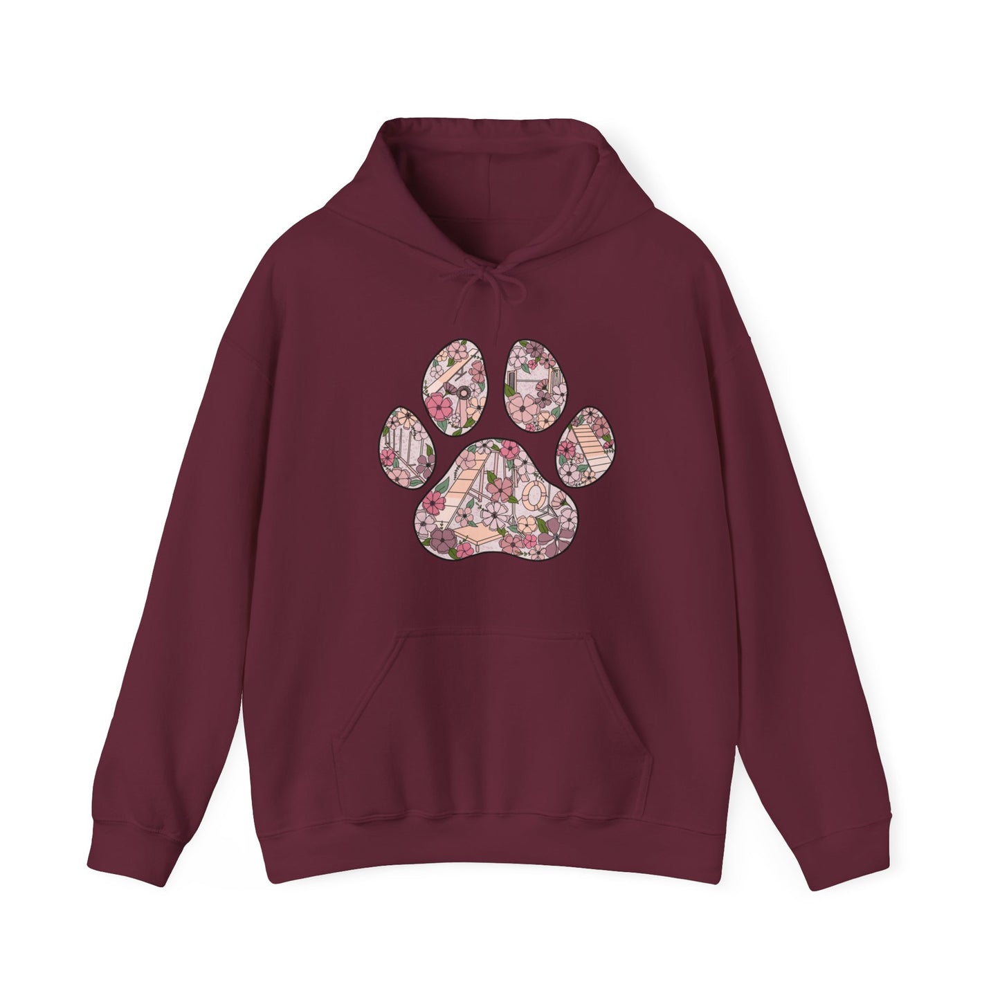 Agility Paw Unisex Heavy Blend Hooded Sweatshirt
