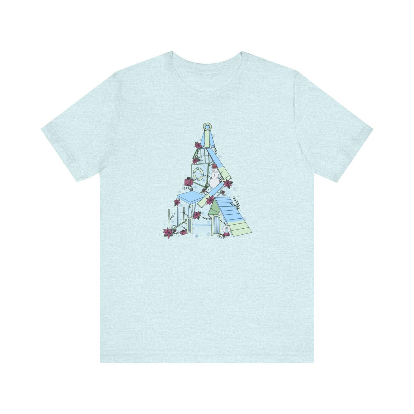 Holly Jolly Agility Tree Bella + Canvas Short Sleeve Tee