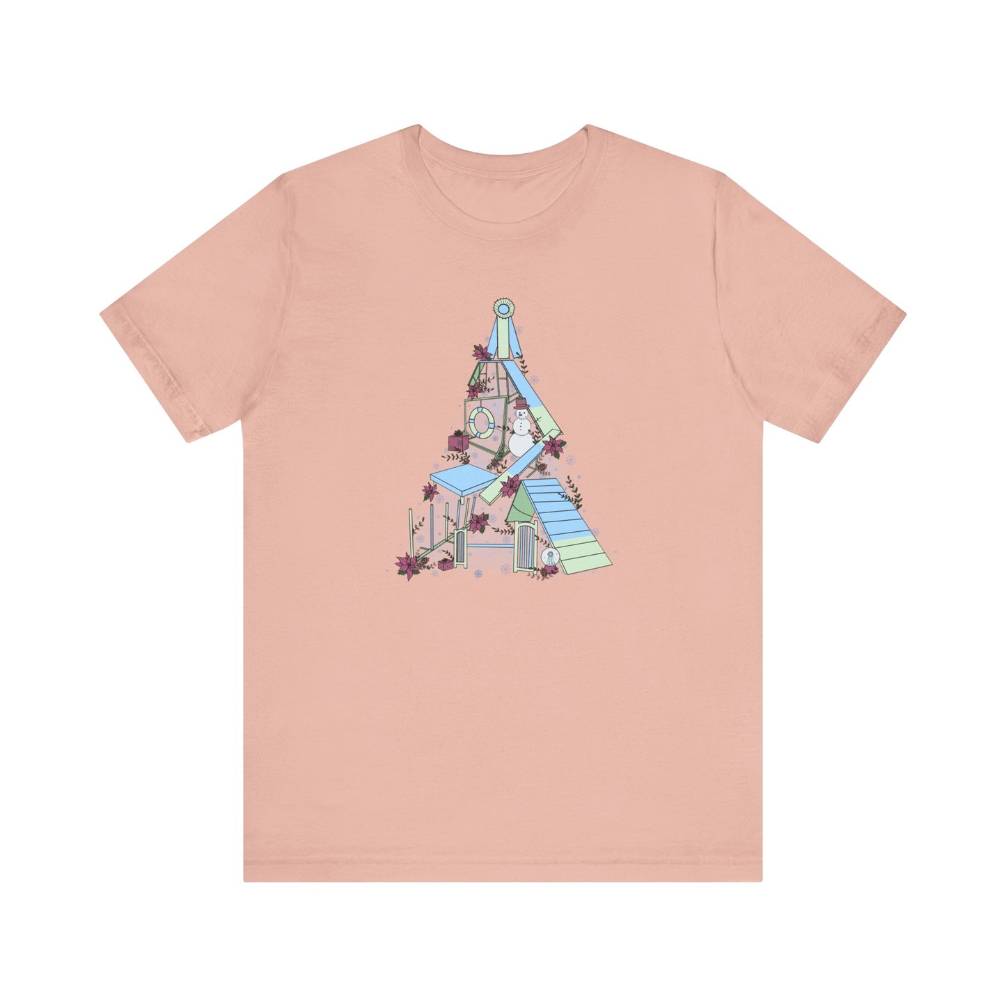 Holly Jolly Agility Tree Bella + Canvas Short Sleeve Tee