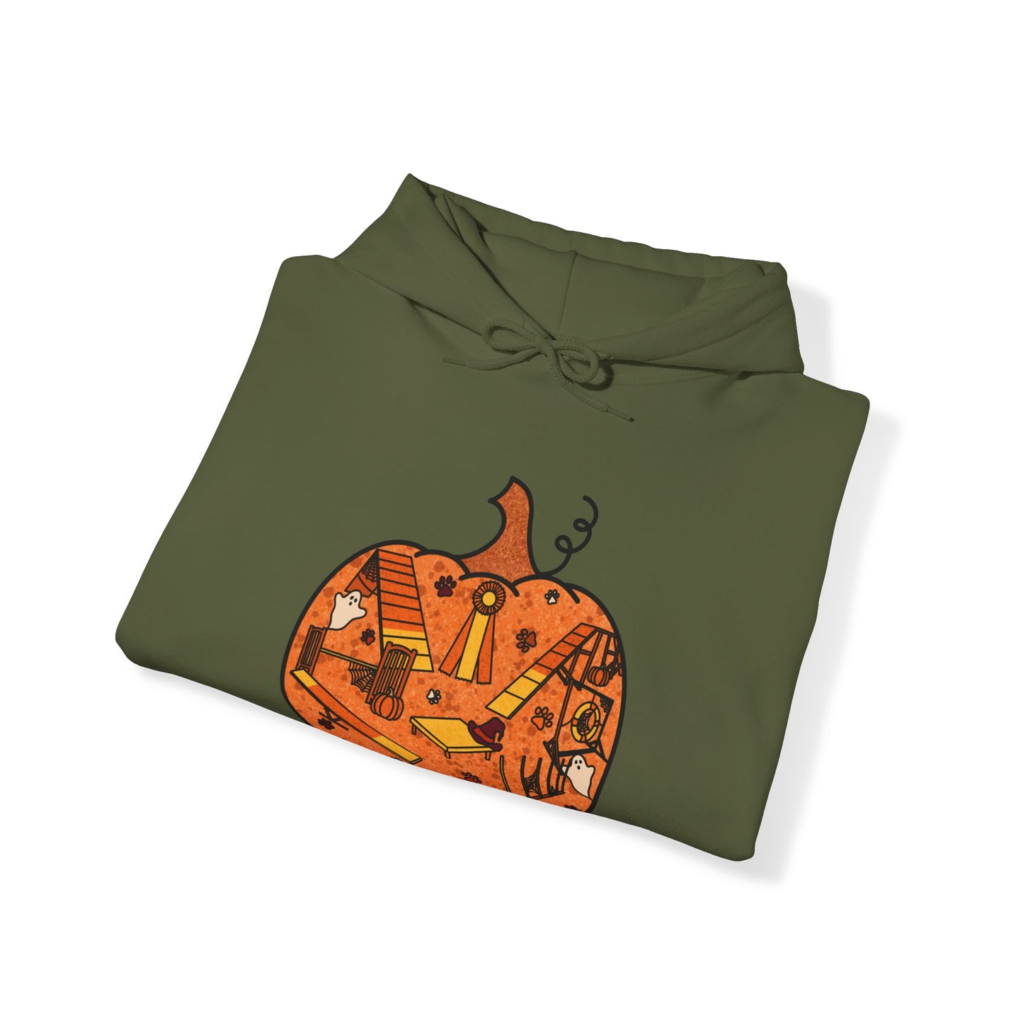 Candy Corn Pumpkin Unisex Heavy Blend™ Hooded Sweatshirt