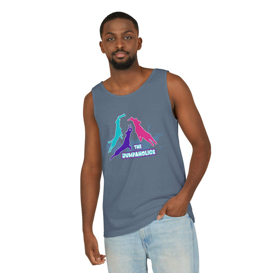 Jumpaholics Full Front Unisex Garment-Dyed Tank Top