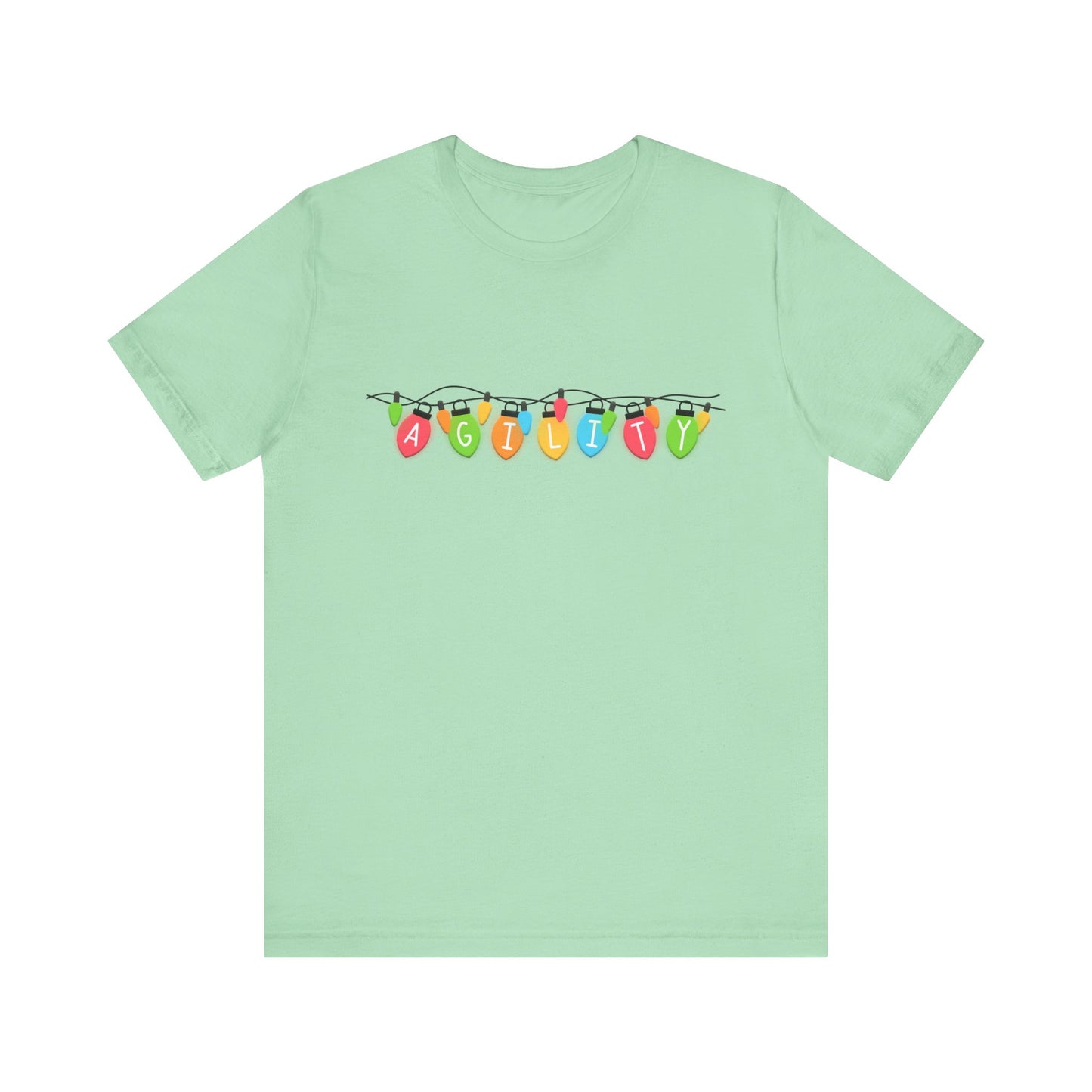 Agility Holiday Lights Bella + Canvas Short Sleeve Tee