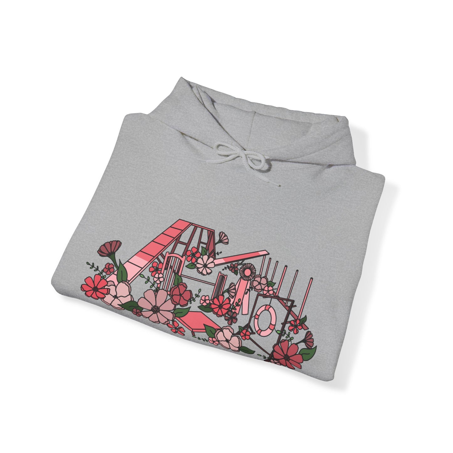 Agility Equipment Floral Unisex Heavy Blend Hooded Sweatshirt