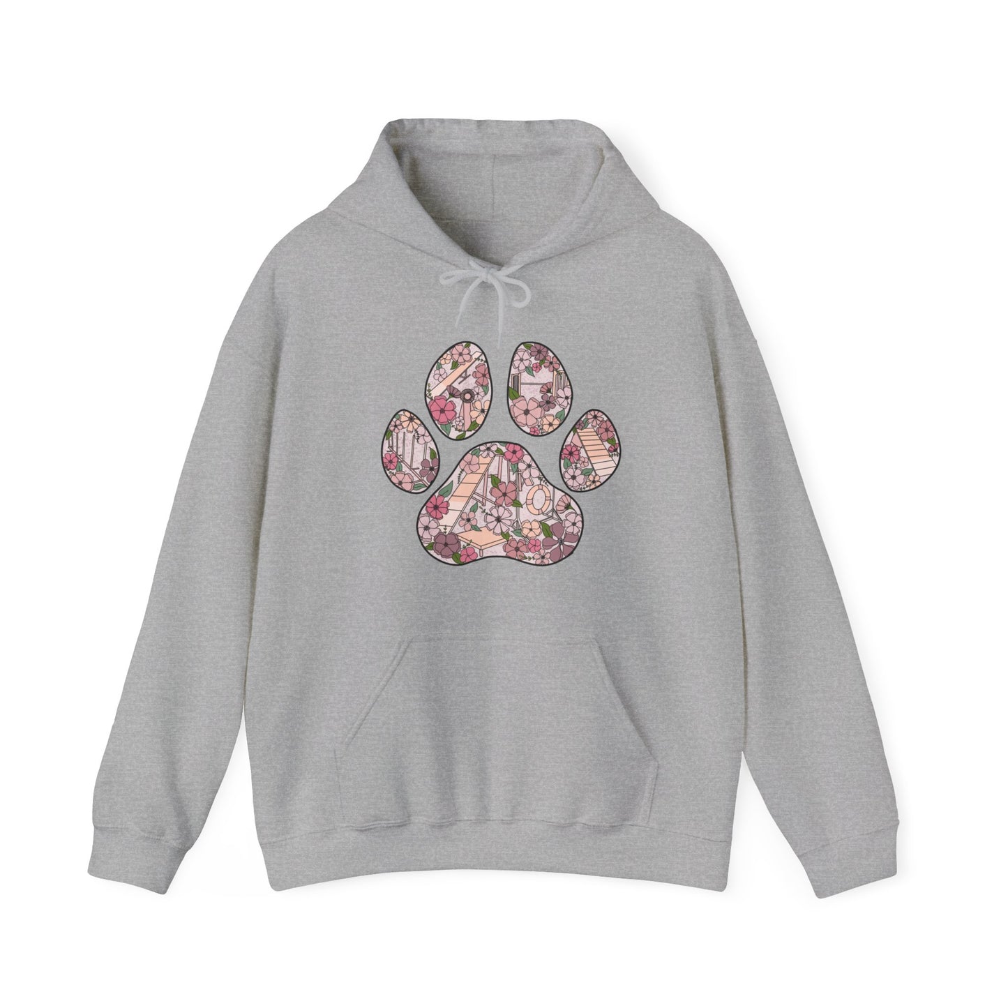 Agility Paw Unisex Heavy Blend Hooded Sweatshirt