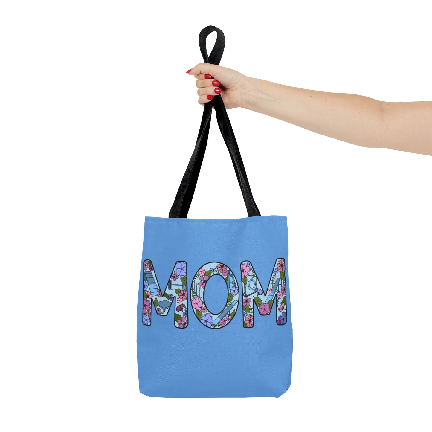 Dog Floral Agility Mom Tote Bag