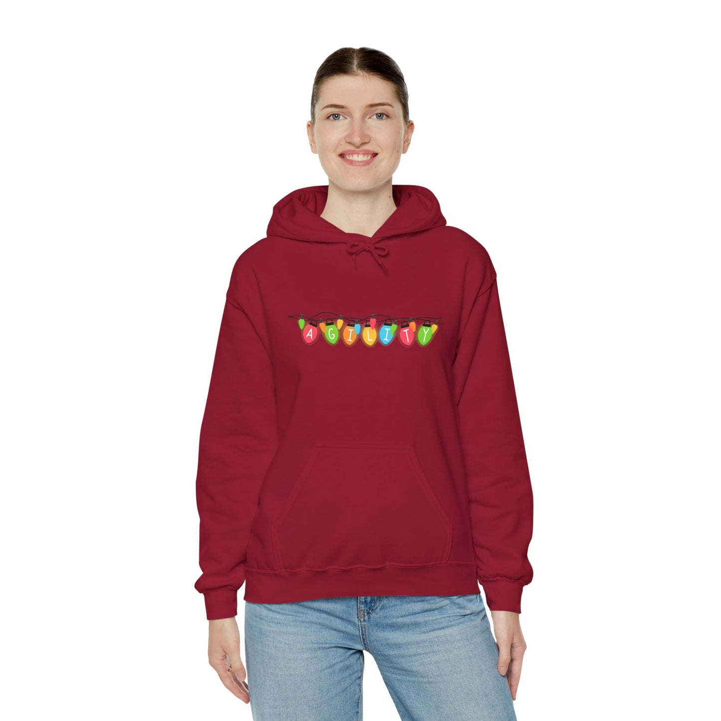 Agility Holiday Lights Heavy Blend™ Hooded Sweatshirt