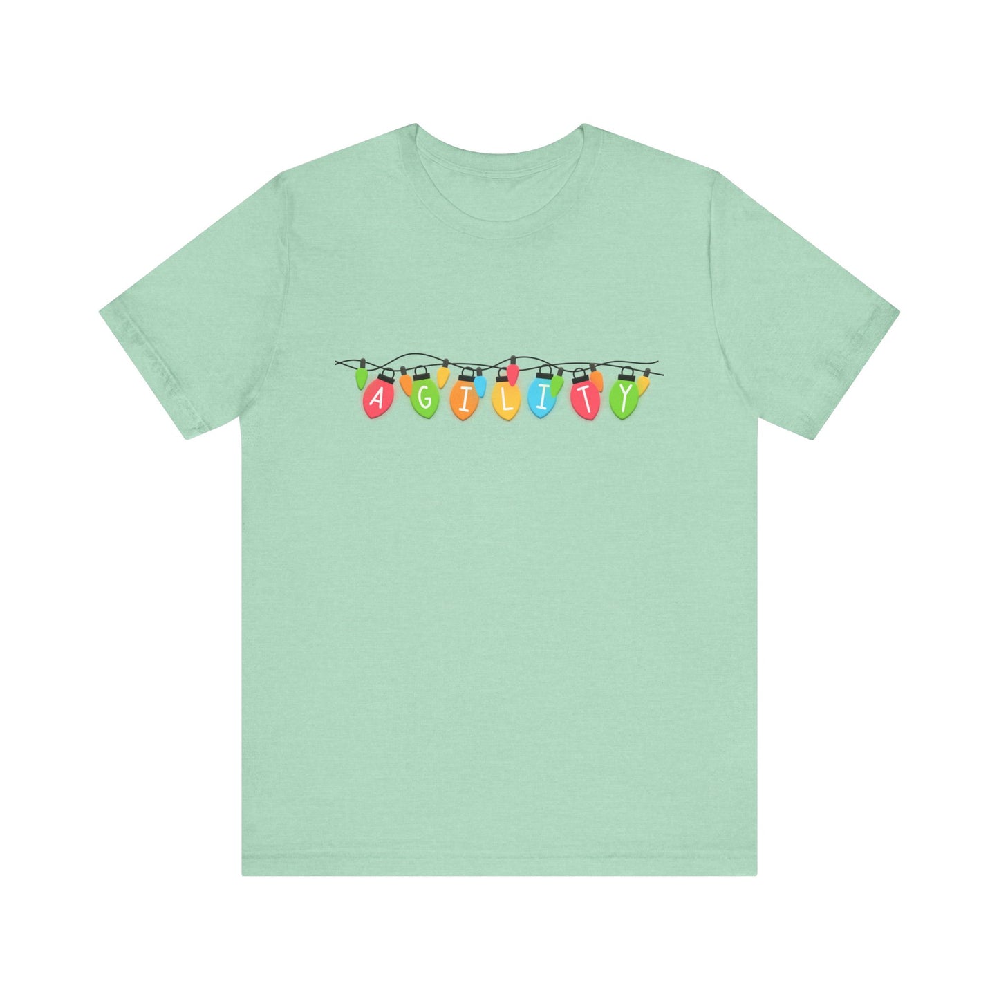 Agility Holiday Lights Bella + Canvas Short Sleeve Tee