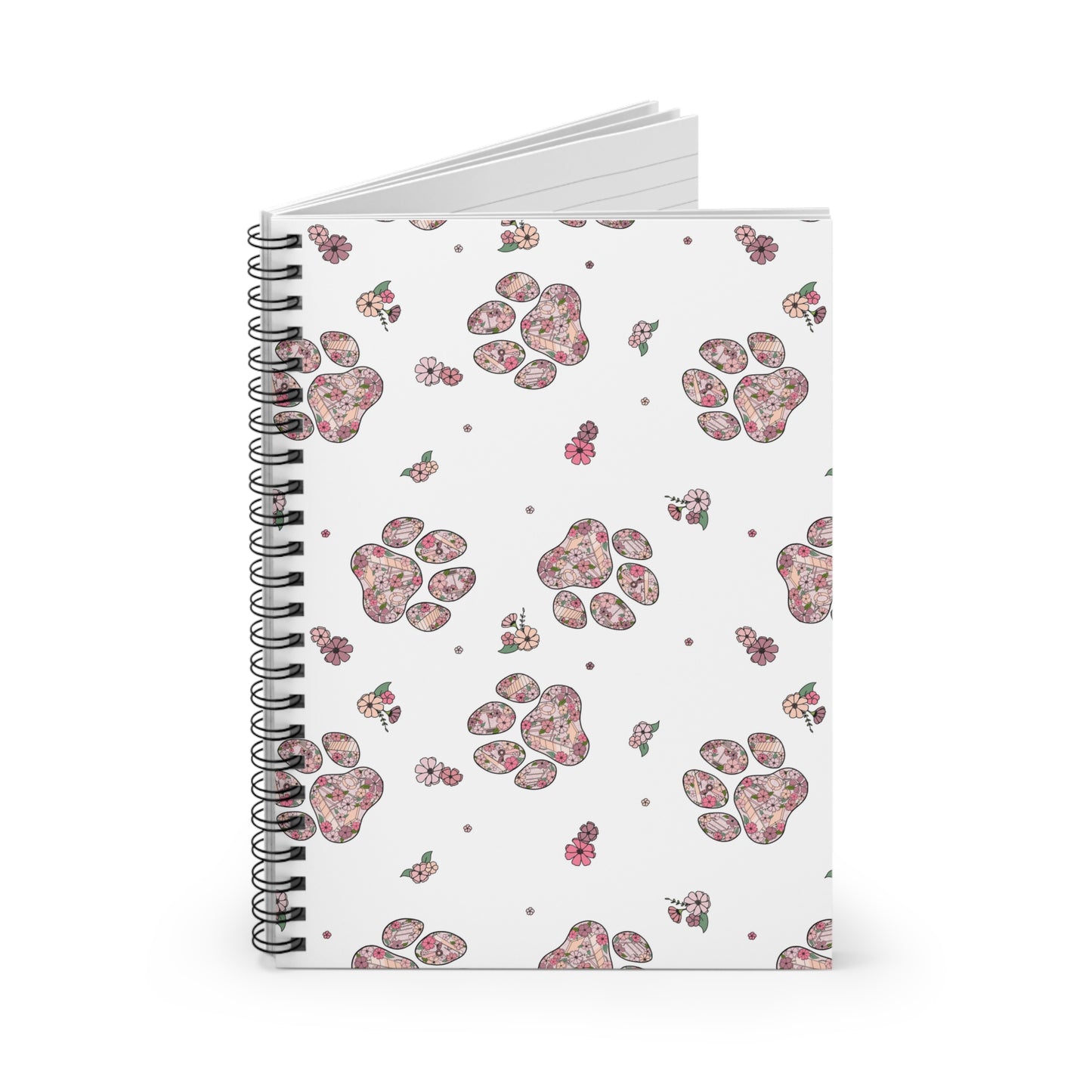 Dog Paw Agility Spiral Notebook - Ruled Line, No Title