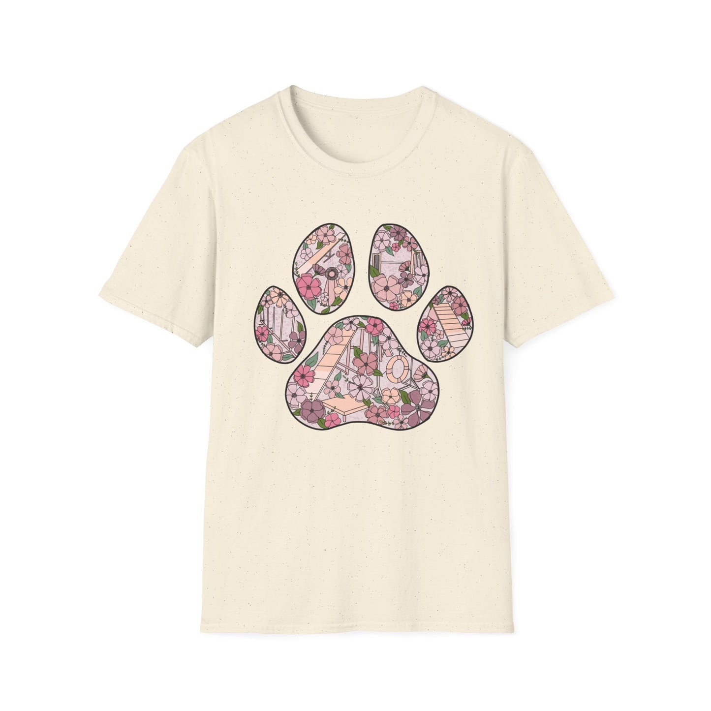 Agility Paw Unisex Softstyle T-Shirt