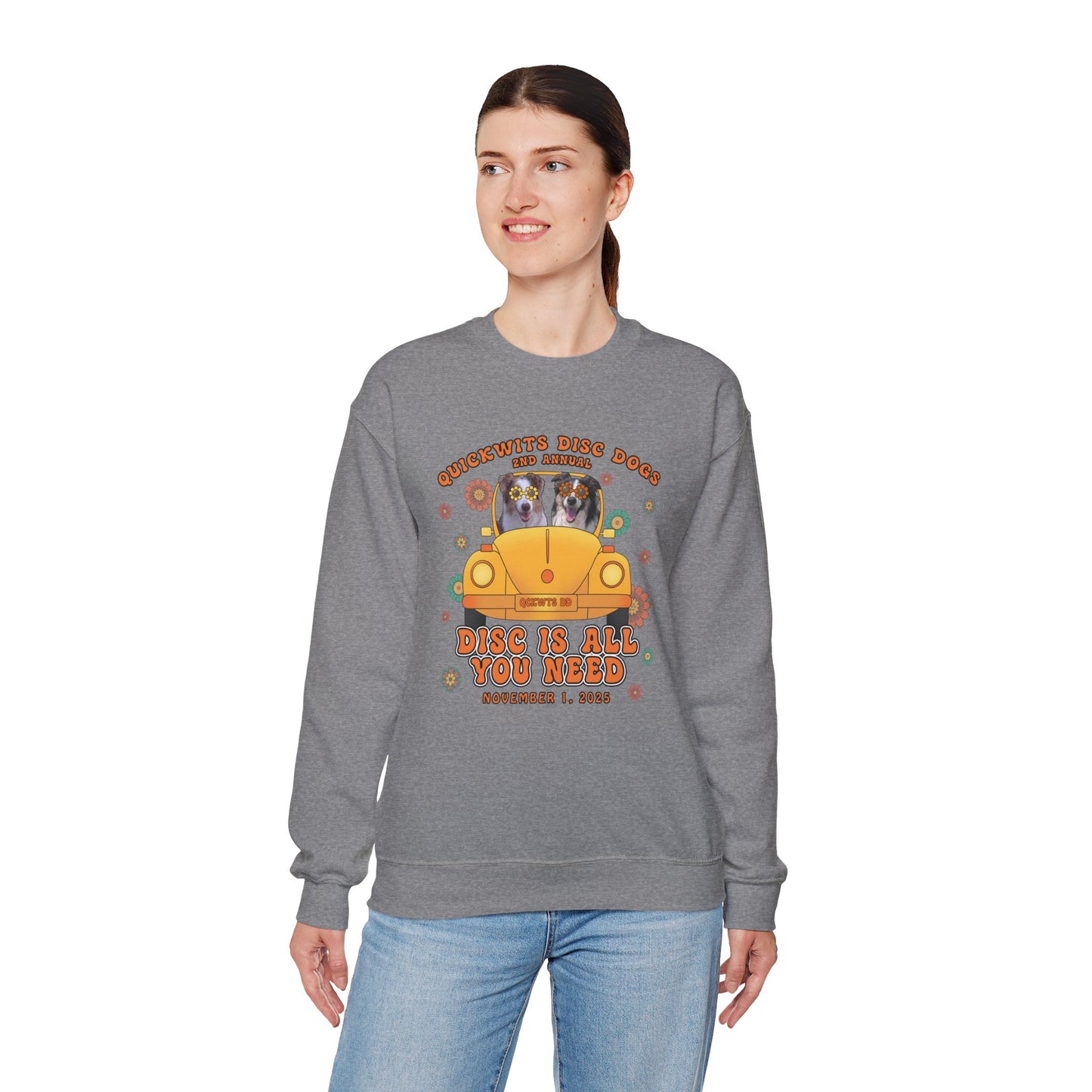 Unisex Crew Disc is All You Need Sweatshirt