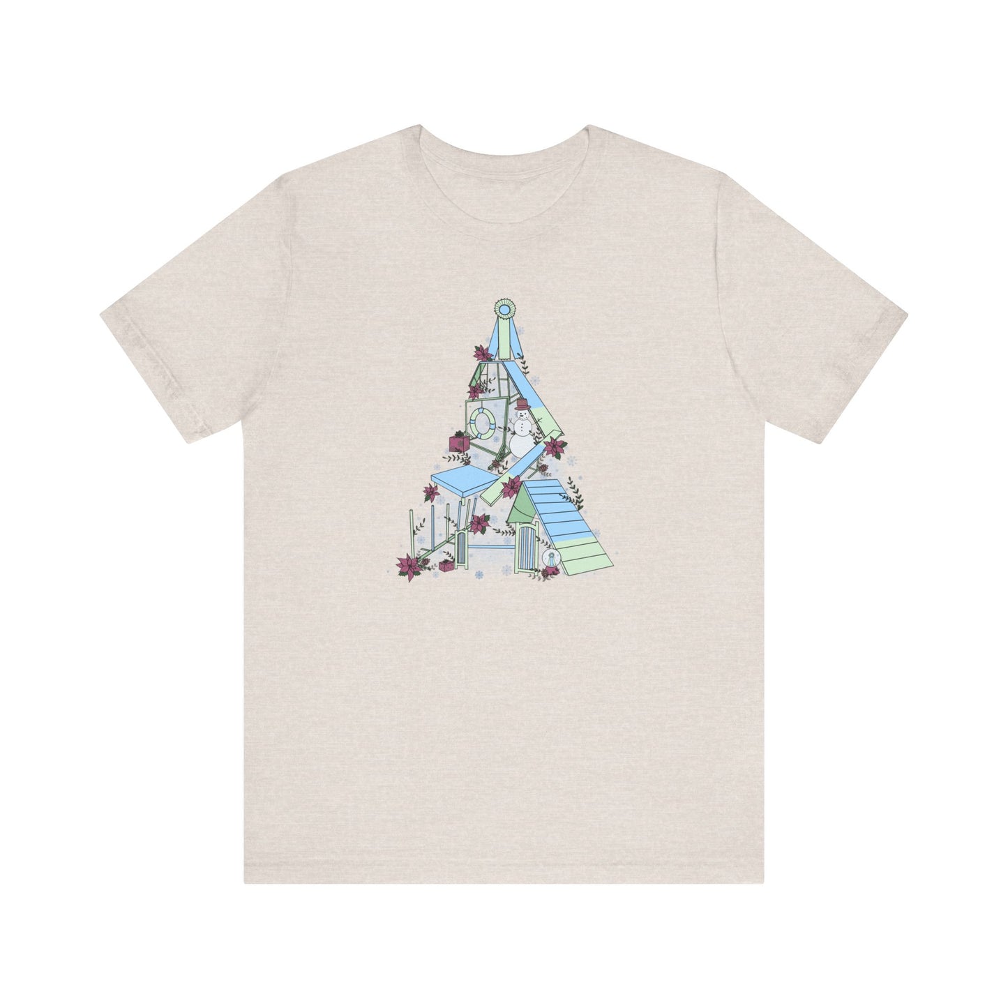 Holly Jolly Agility Tree Bella + Canvas Short Sleeve Tee