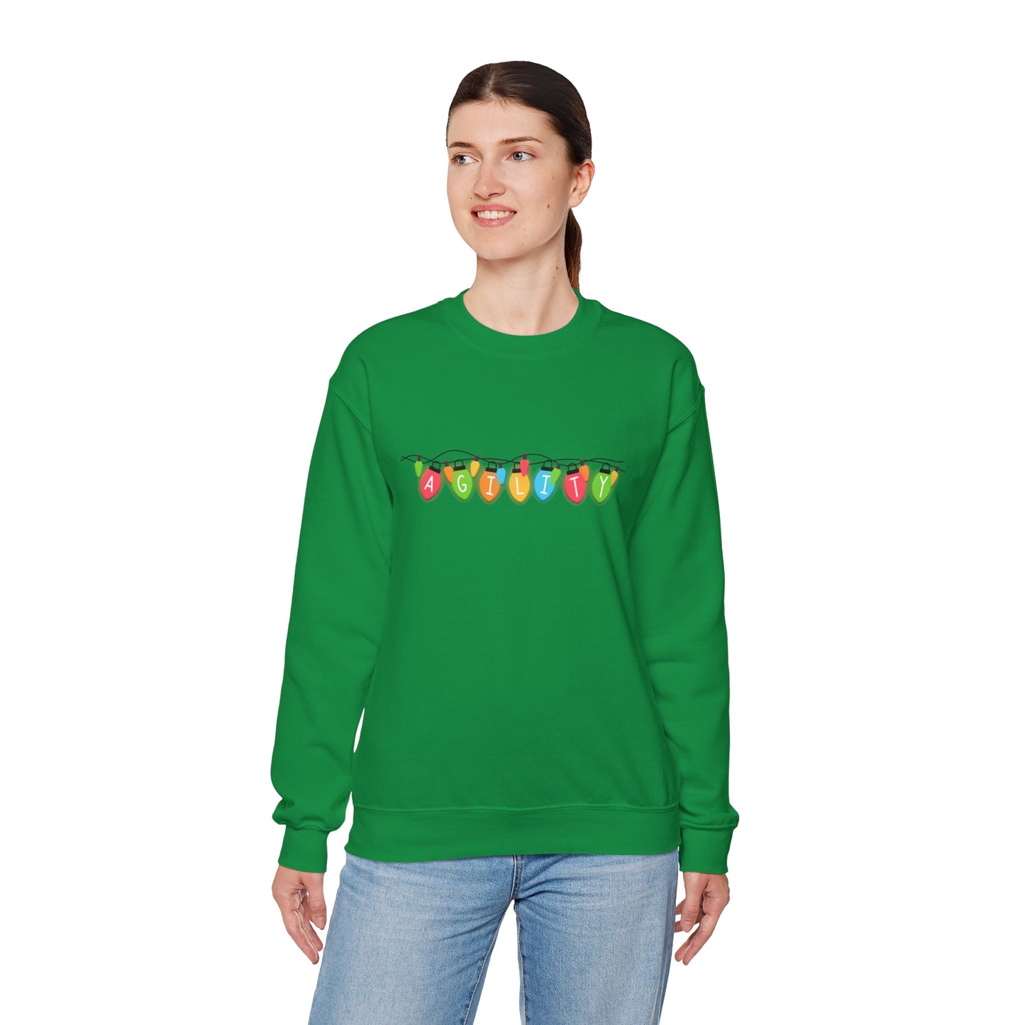 Agility Holiday Lights Heavy Blend™ Crewneck Sweatshirt