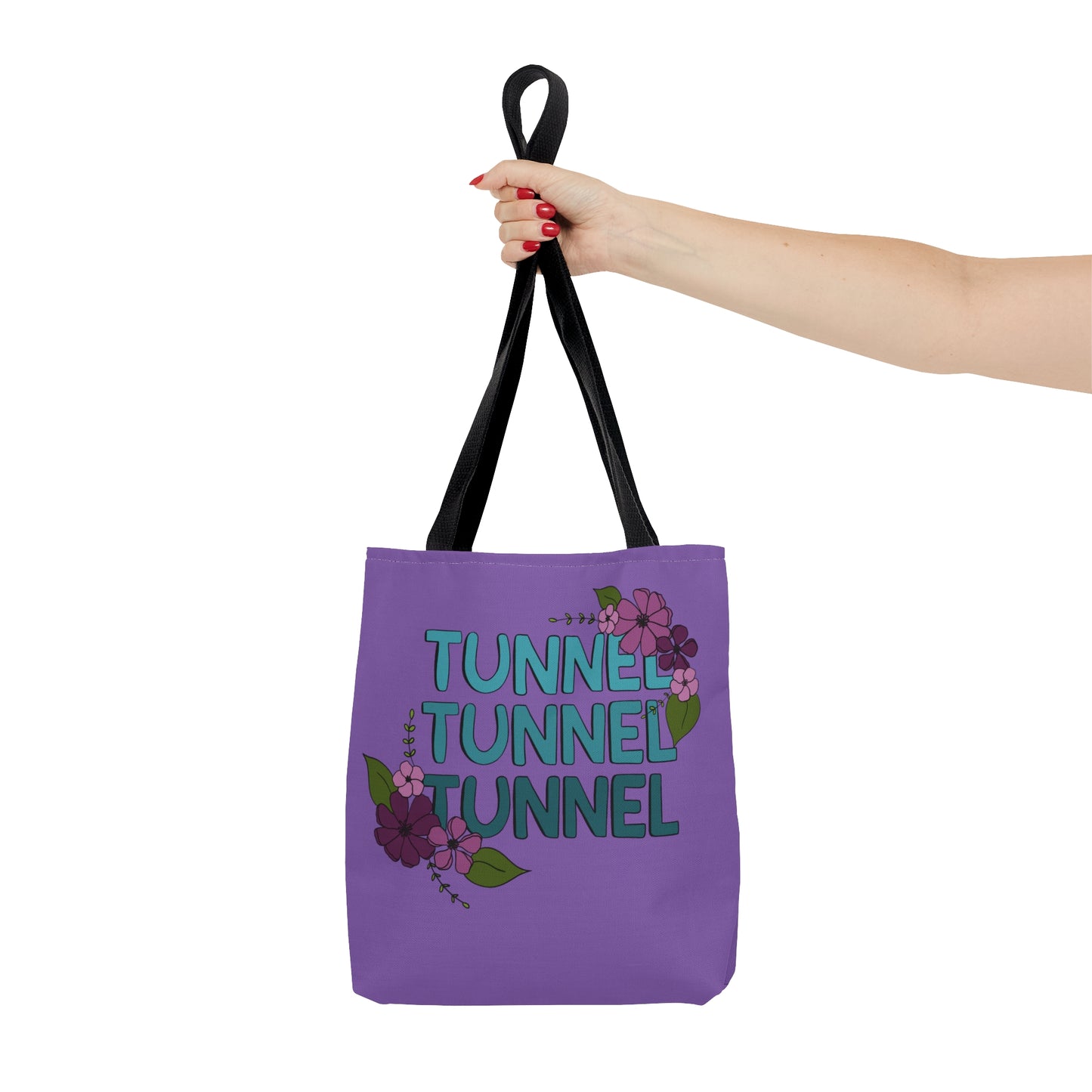 Dog Agility Tunnel Tunnel Tunnel Floral Tote Bag