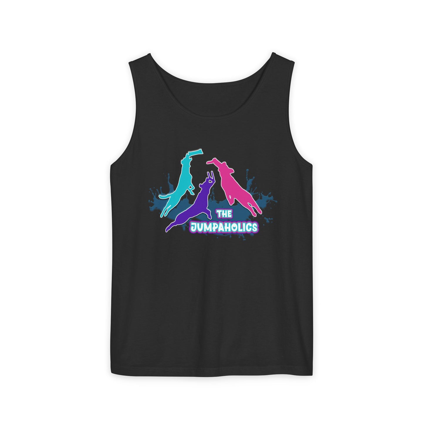 Jumpaholics Full Front Unisex Garment-Dyed Tank Top