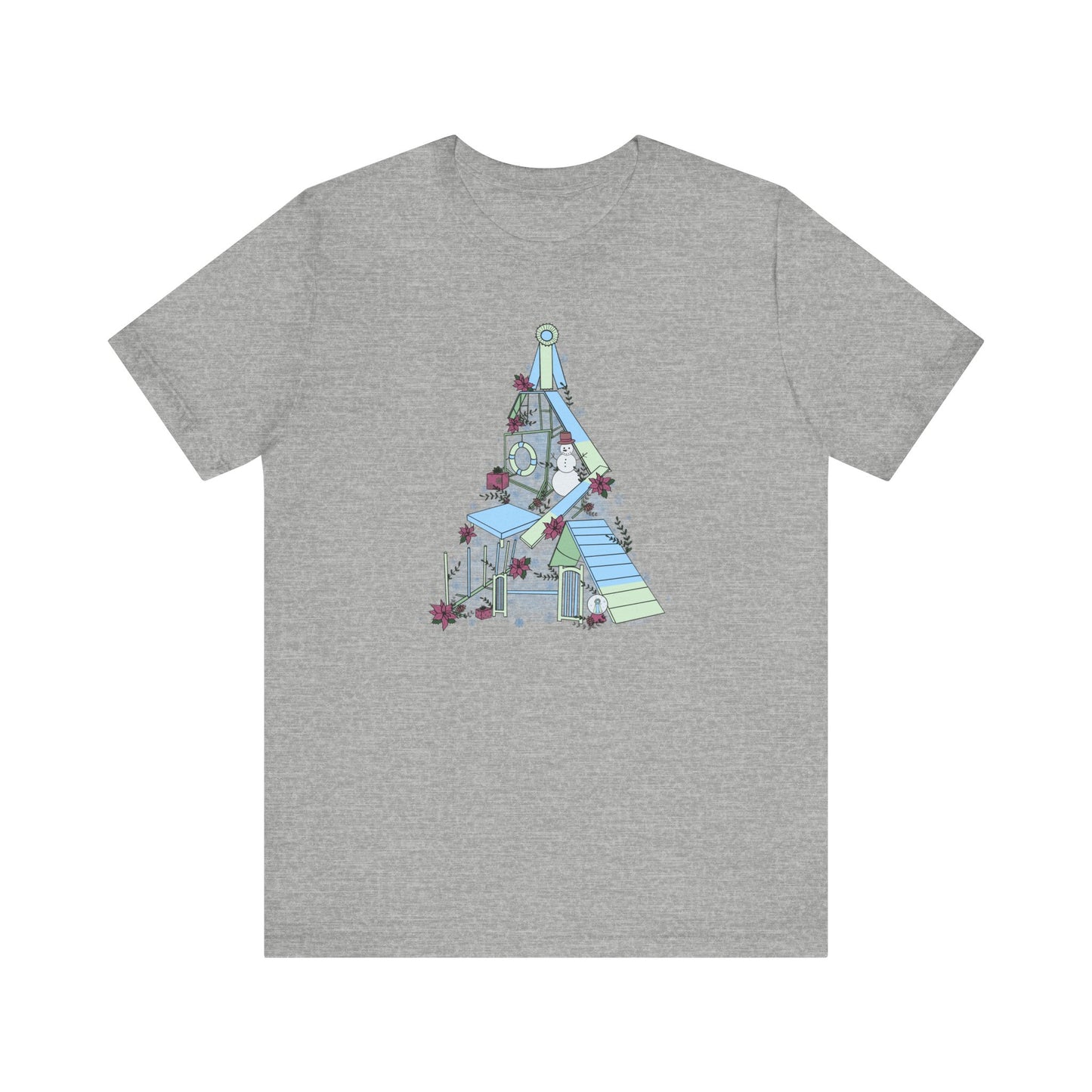 Holly Jolly Agility Tree Bella + Canvas Short Sleeve Tee