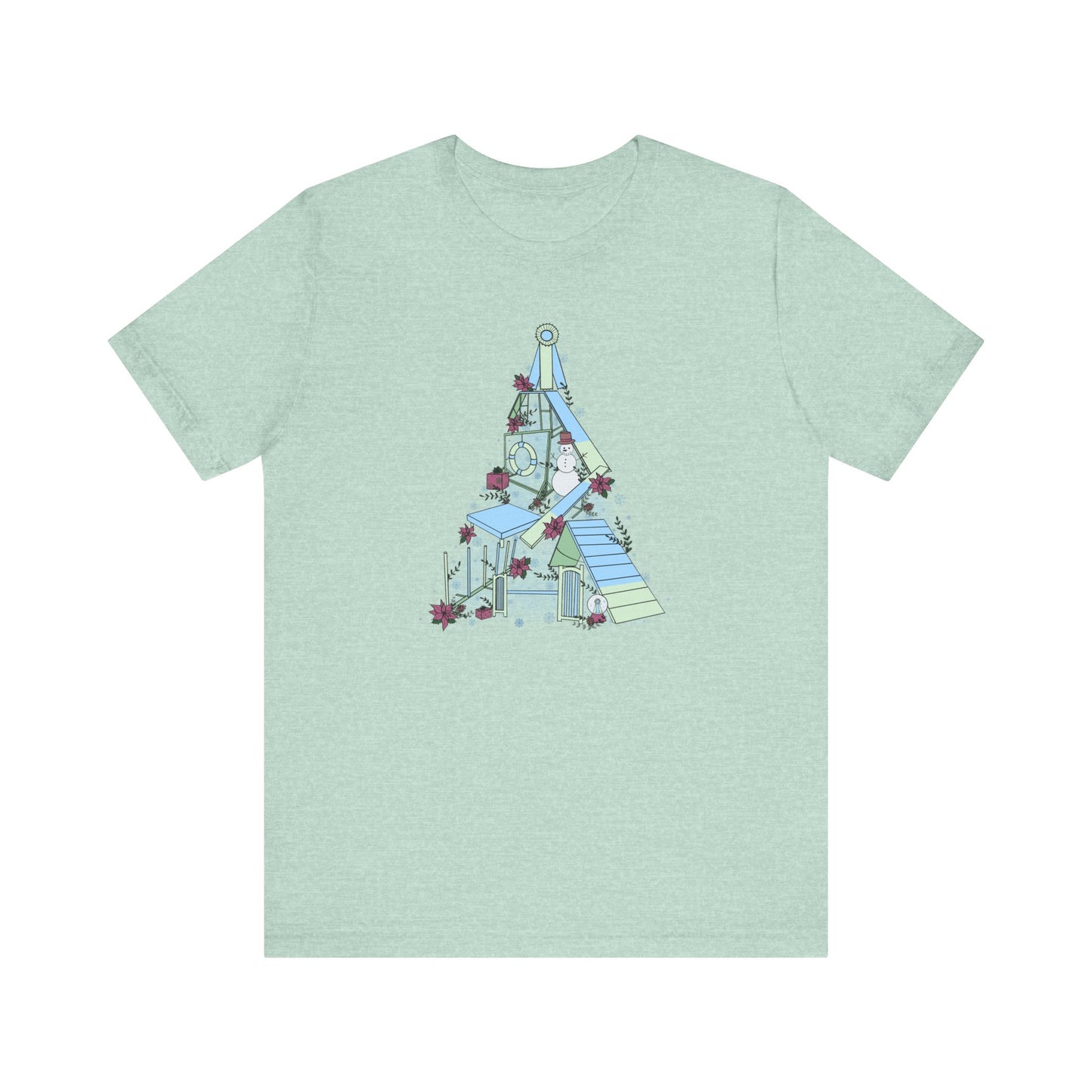 Holly Jolly Agility Tree Bella + Canvas Short Sleeve Tee