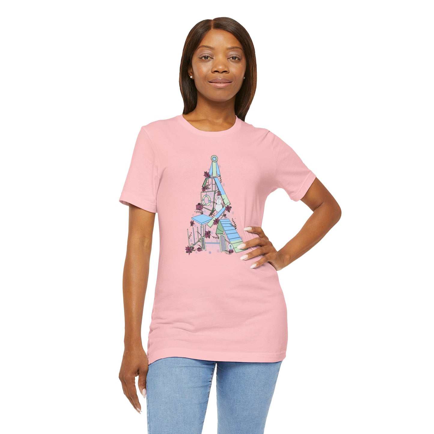 Holly Jolly Agility Tree Bella + Canvas Short Sleeve Tee