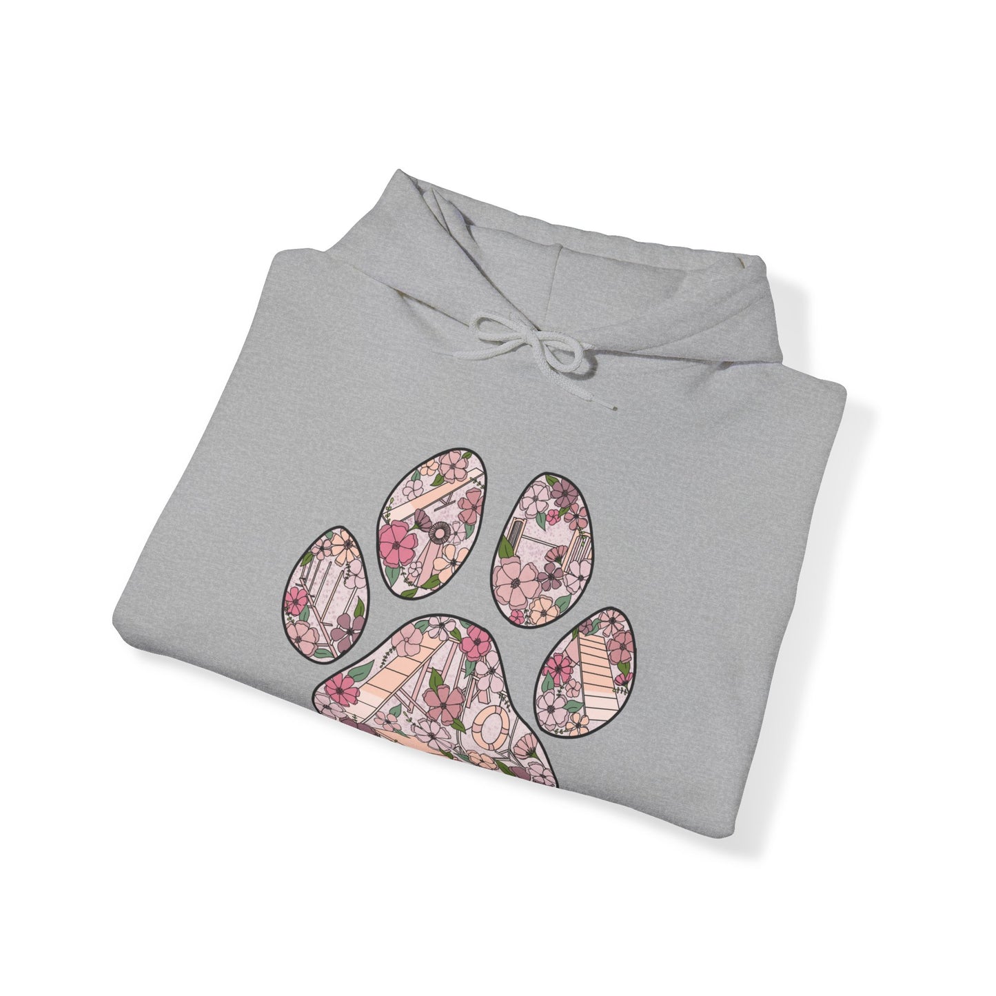 Agility Paw Unisex Heavy Blend Hooded Sweatshirt