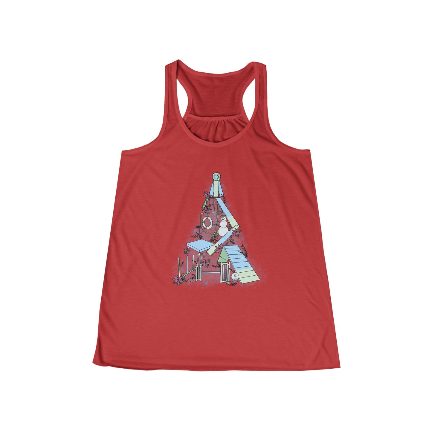 Holly Jolly Agility Equipment Women's Flowy Tank