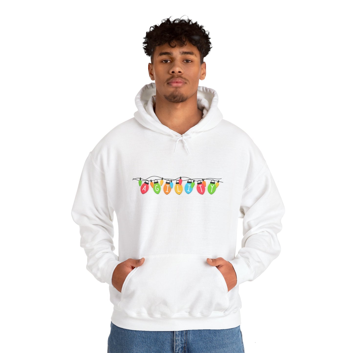 Agility Holiday Lights Heavy Blend™ Hooded Sweatshirt